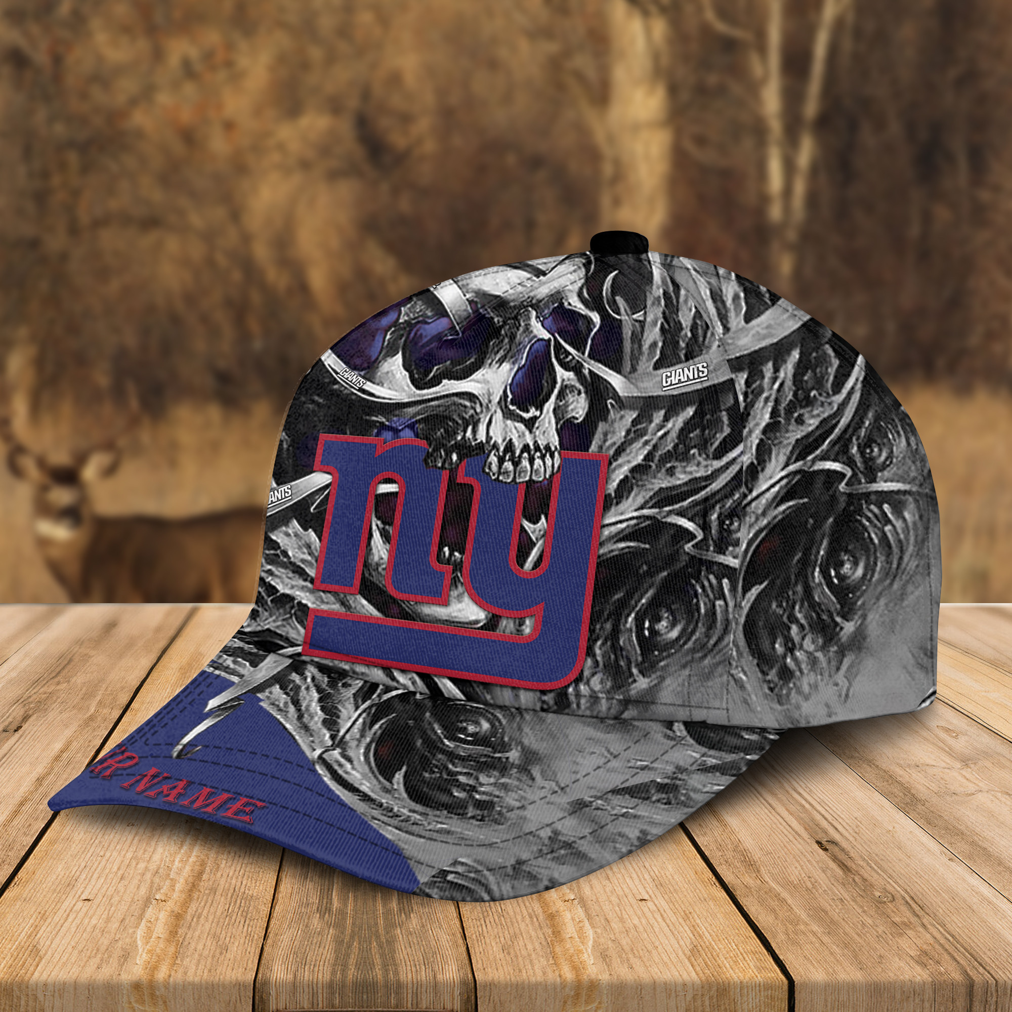 Adeenyc New York Giants NFL 3D Classic Cap Personalized Gift For Fans