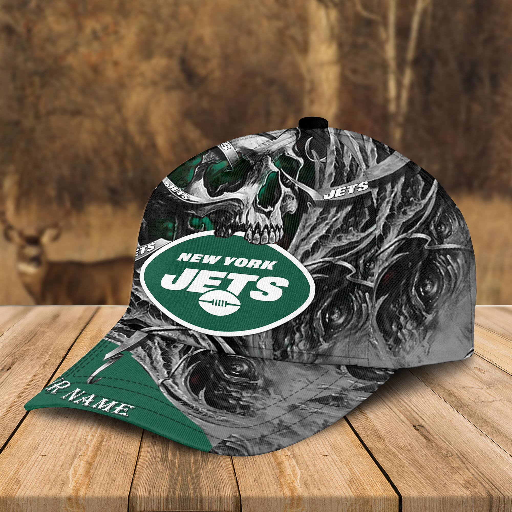 Adeenyc New York Jets NFL 3D Classic Cap Personalized Gift For Fans