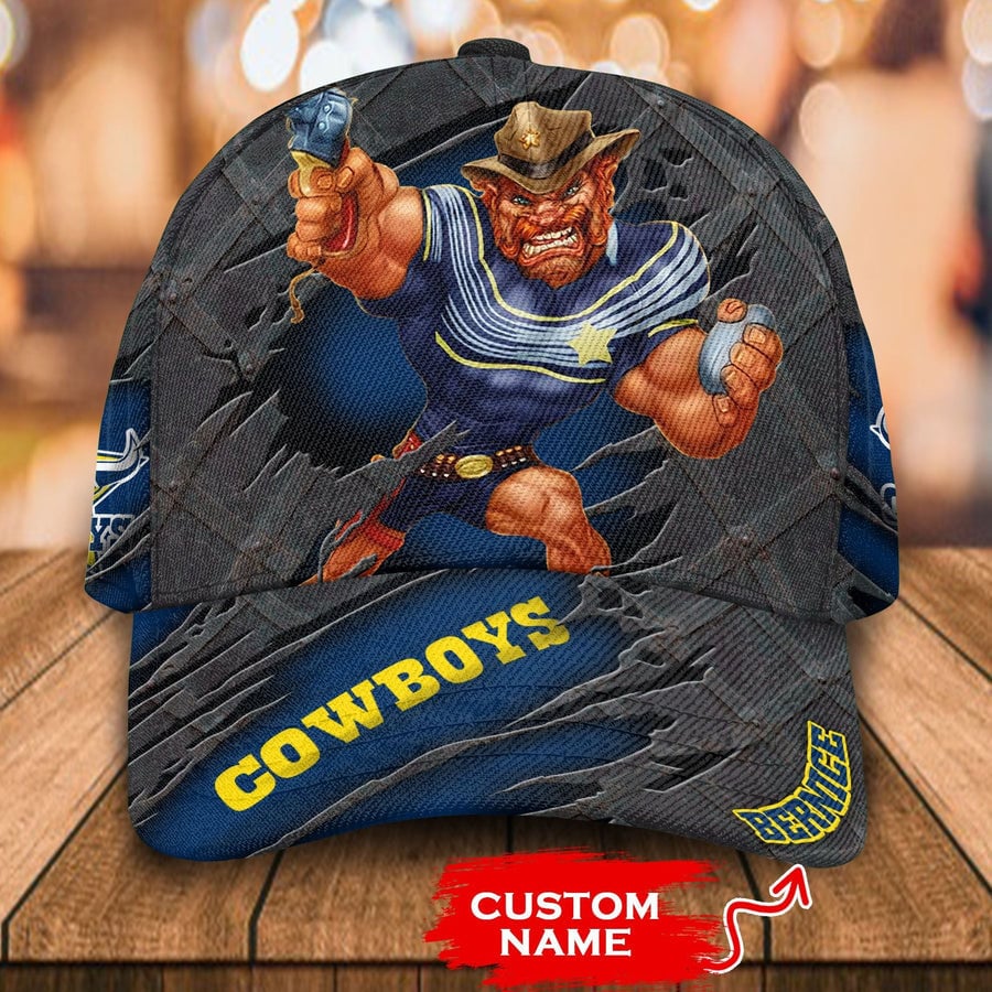 Adeenyc North Queensland Cowboys NRL Classic Cap Personalized Gift For Fans