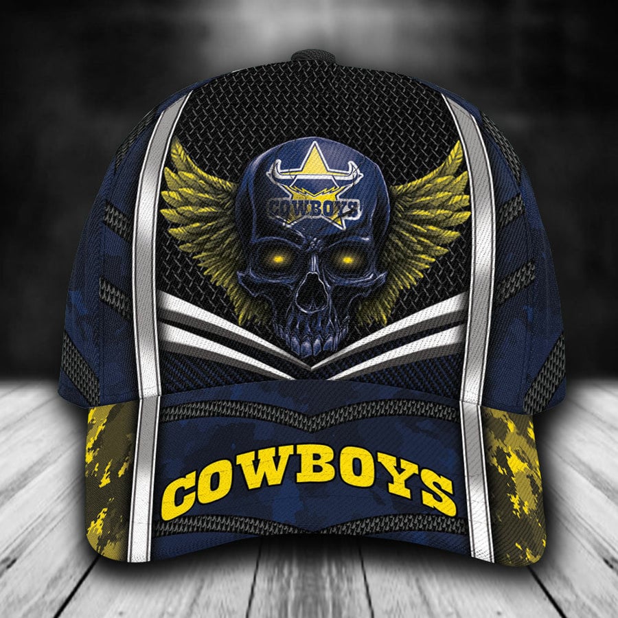 Adeenyc North Queensland Cowboys NRL Classic Cap Personalized Gift For Fans