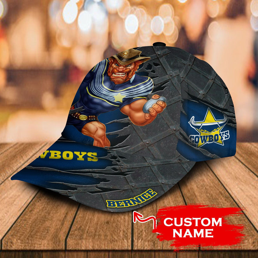 Adeenyc North Queensland Cowboys NRL Classic Cap Personalized Gift For Fans