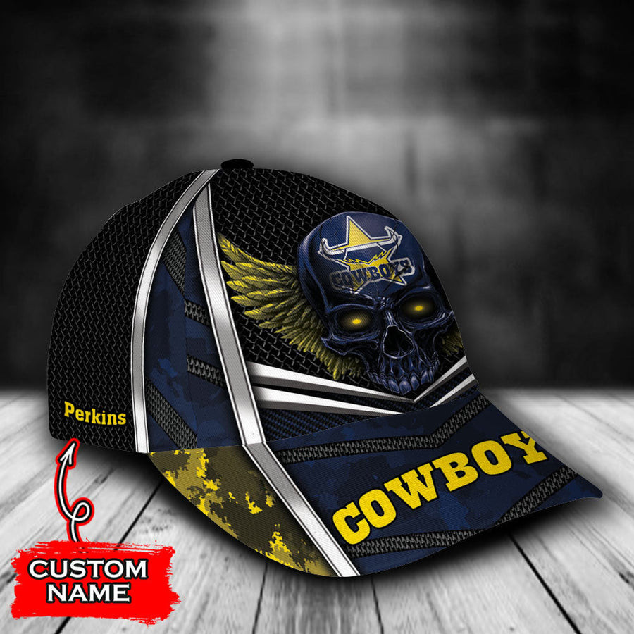 Adeenyc North Queensland Cowboys NRL Classic Cap Personalized Gift For Fans