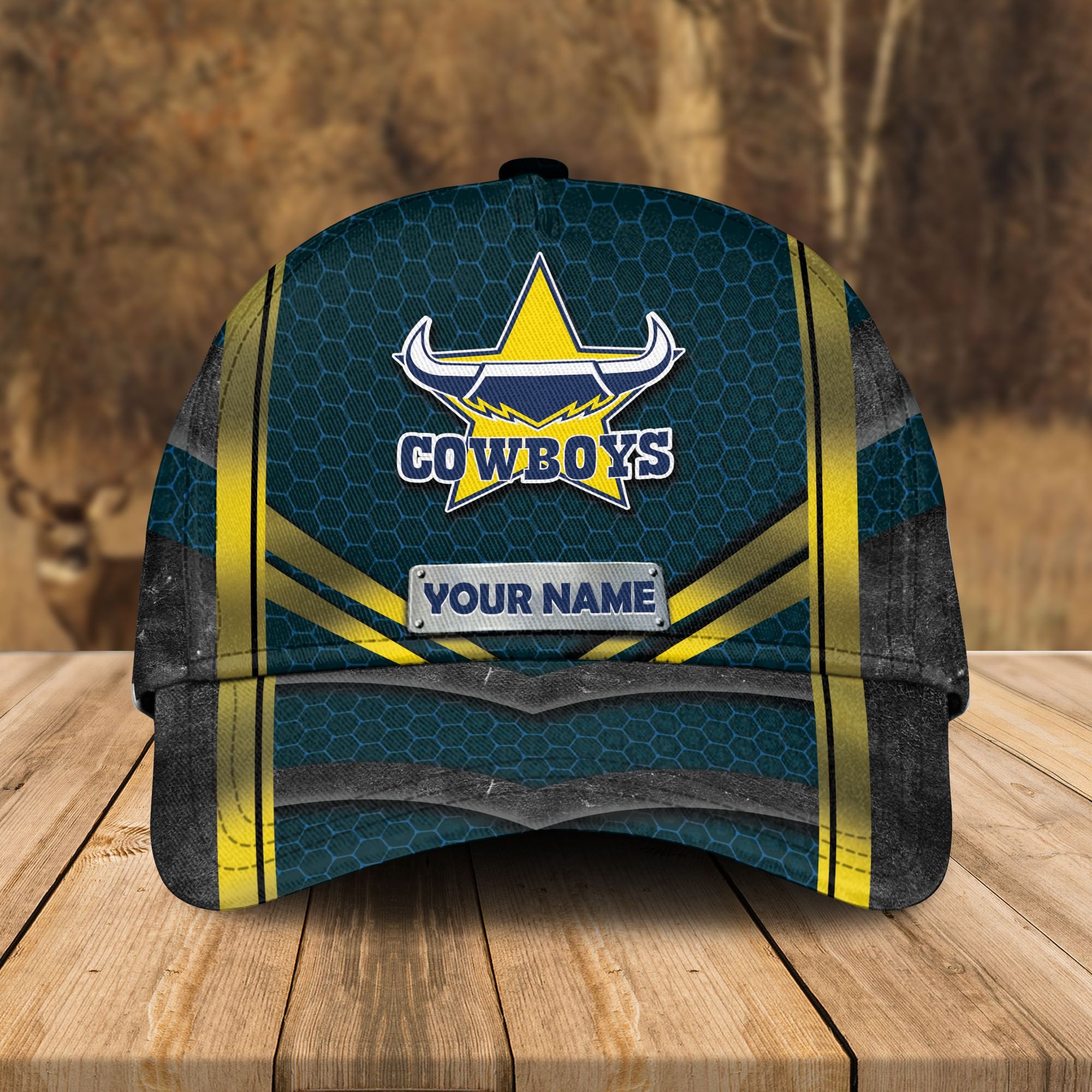 Adeenyc North Queensland Cowboys NRL Personalized Classic Cap Best Gift For Fans