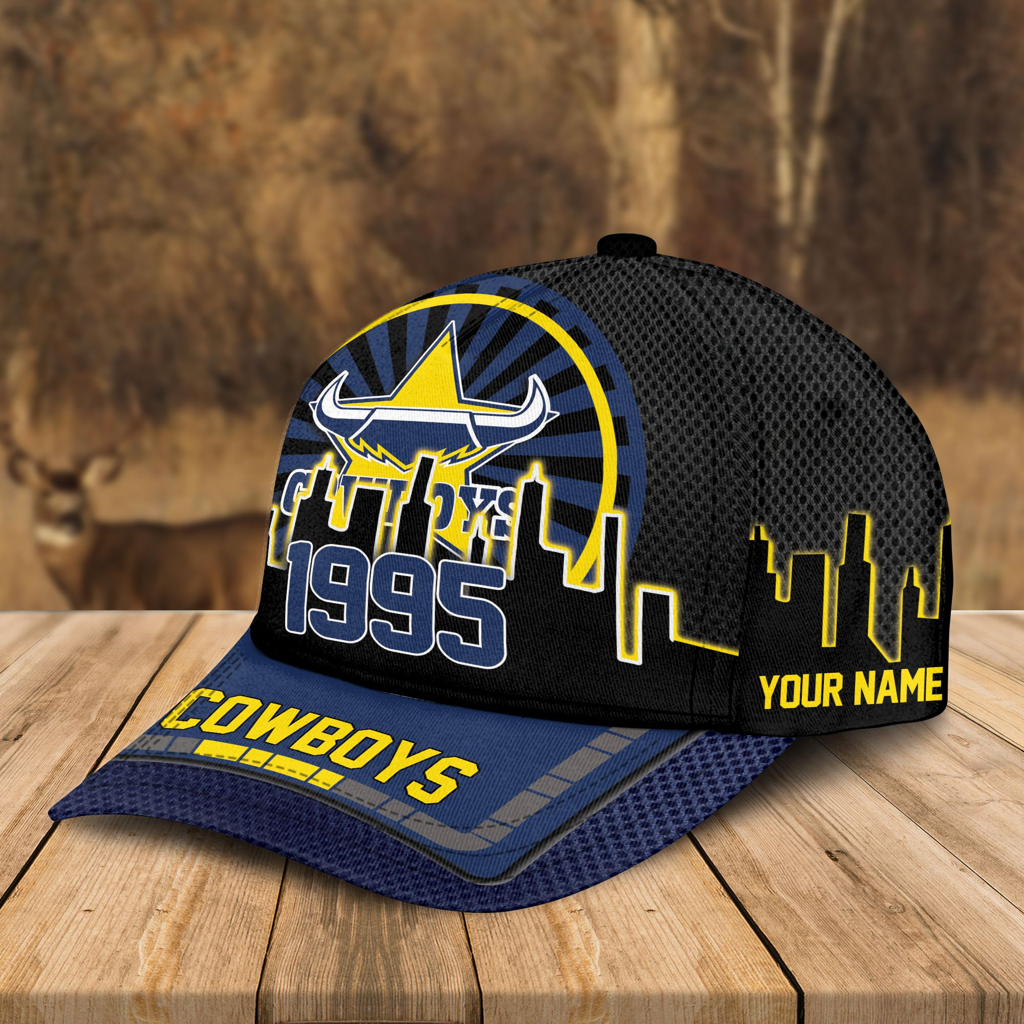 Adeenyc North Queensland Cowboys NRL Personalized Classic Cap Best Gift For Fans