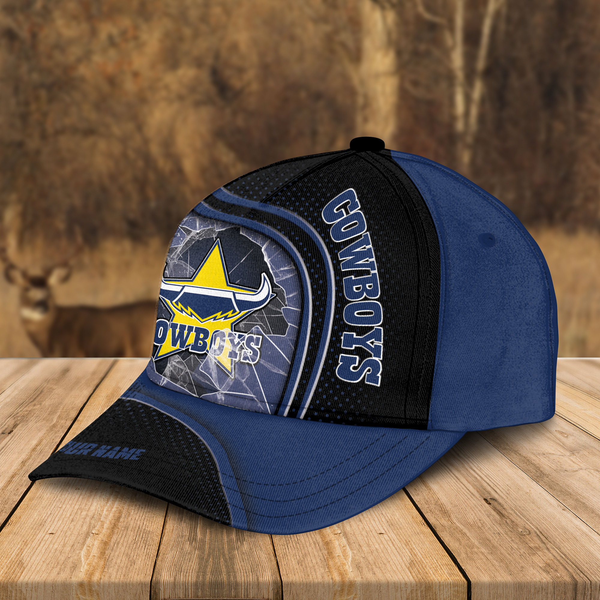 Adeenyc North Queensland Cowboys NRL Personalized Classic Cap Best Gift For Fans