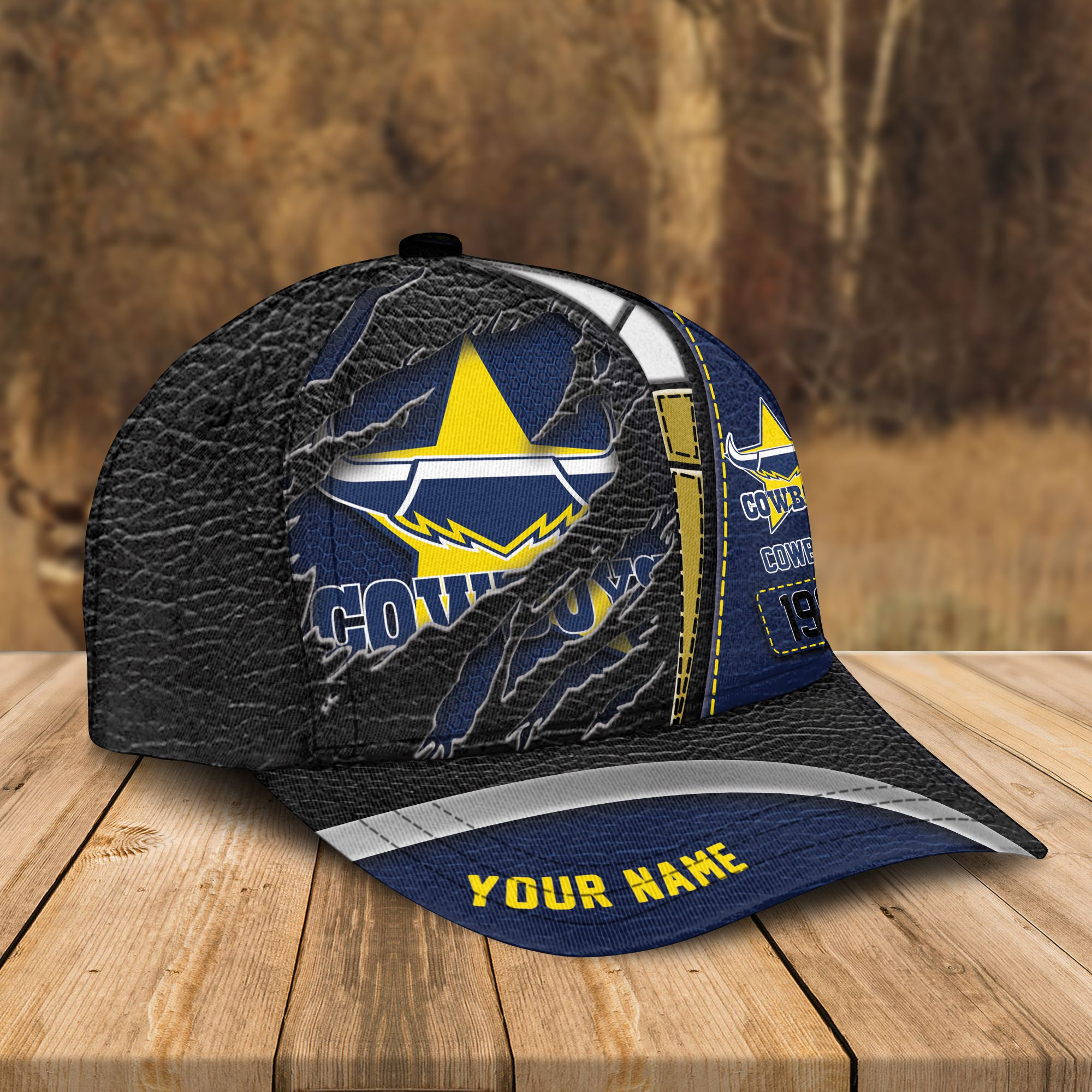 Adeenyc North Queensland Cowboys NRL Personalized Classic Cap Best Gift For Fans