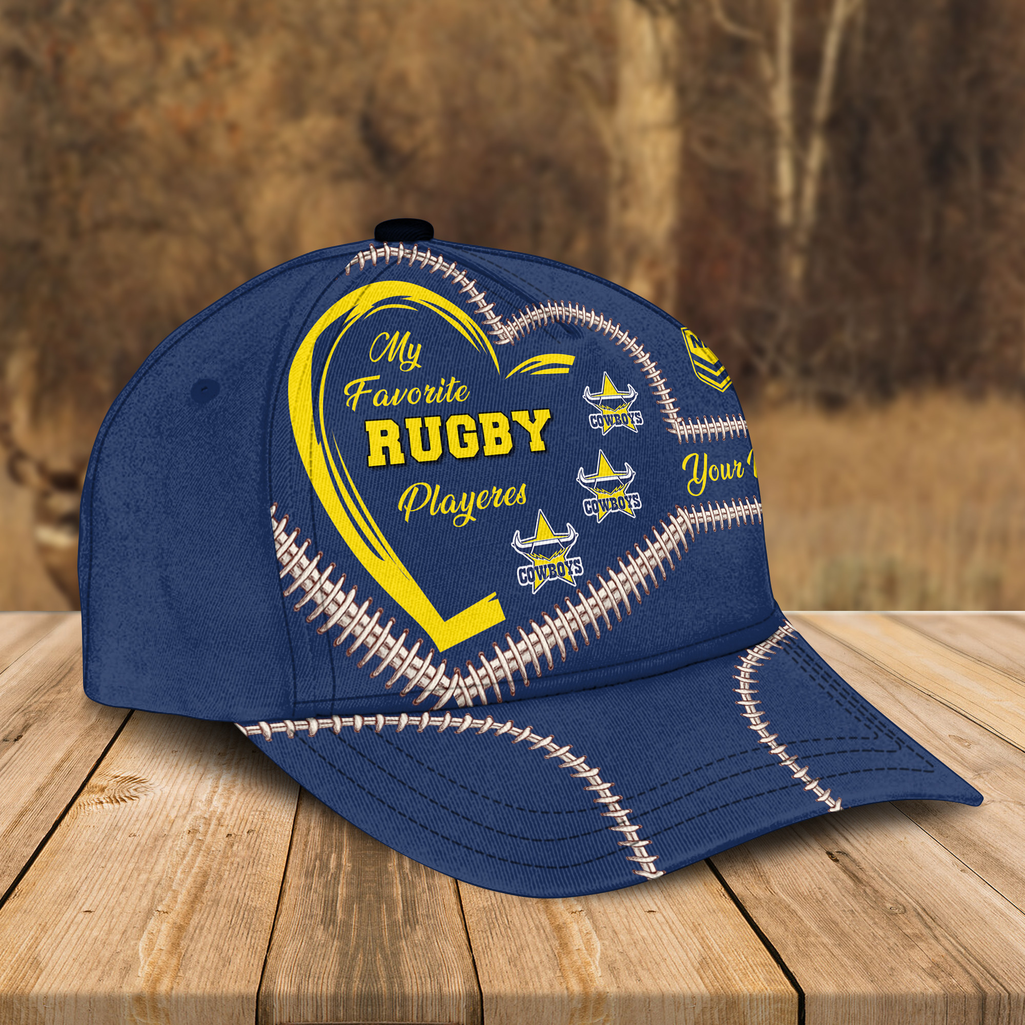 Adeenyc North Queensland Cowboys NRL Personalized Classic Cap Best Gift For Fans