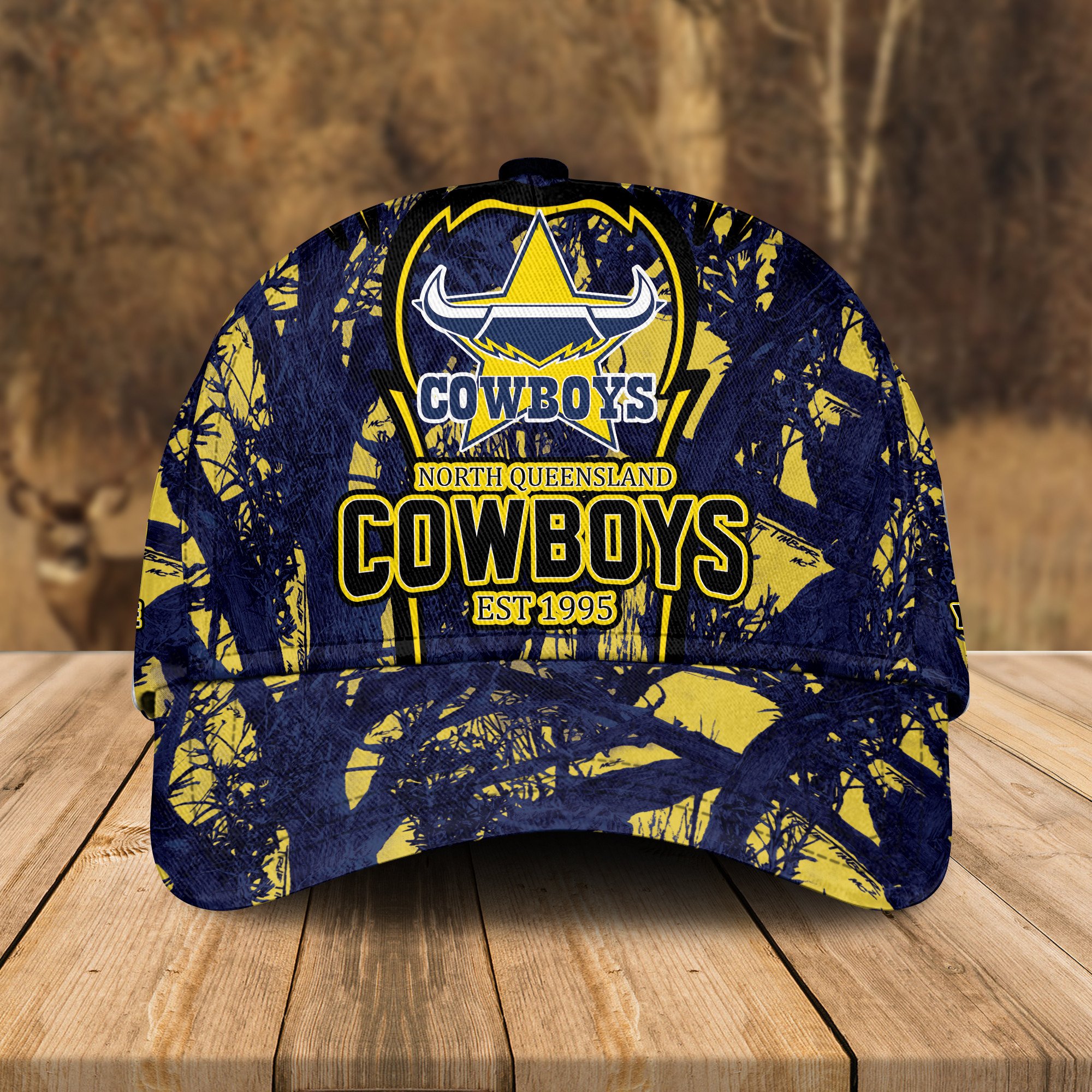 Adeenyc North Queensland Cowboys NRL Personalized Classic Cap Best Gift For Fans