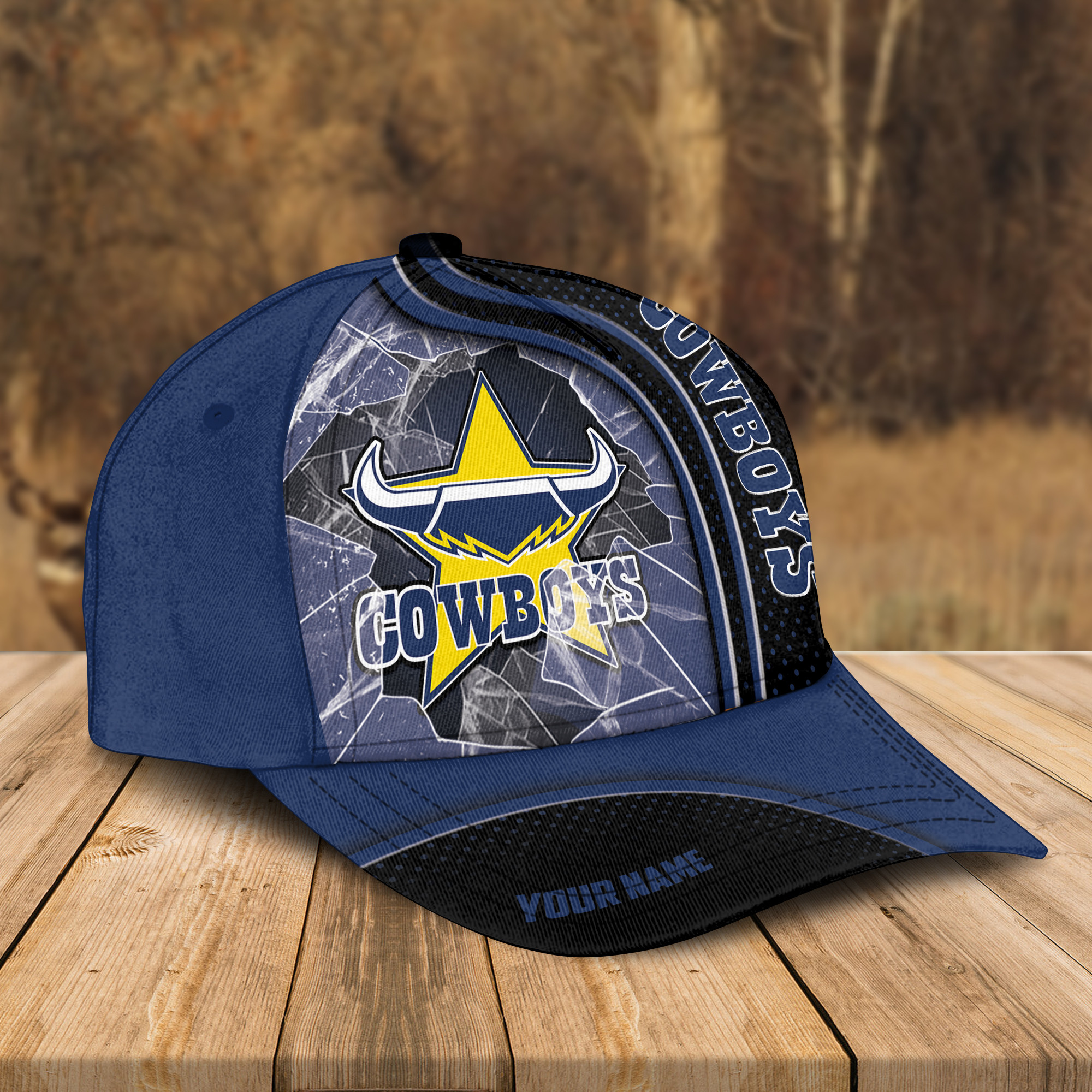 Adeenyc North Queensland Cowboys NRL Personalized Classic Cap Best Gift For Fans