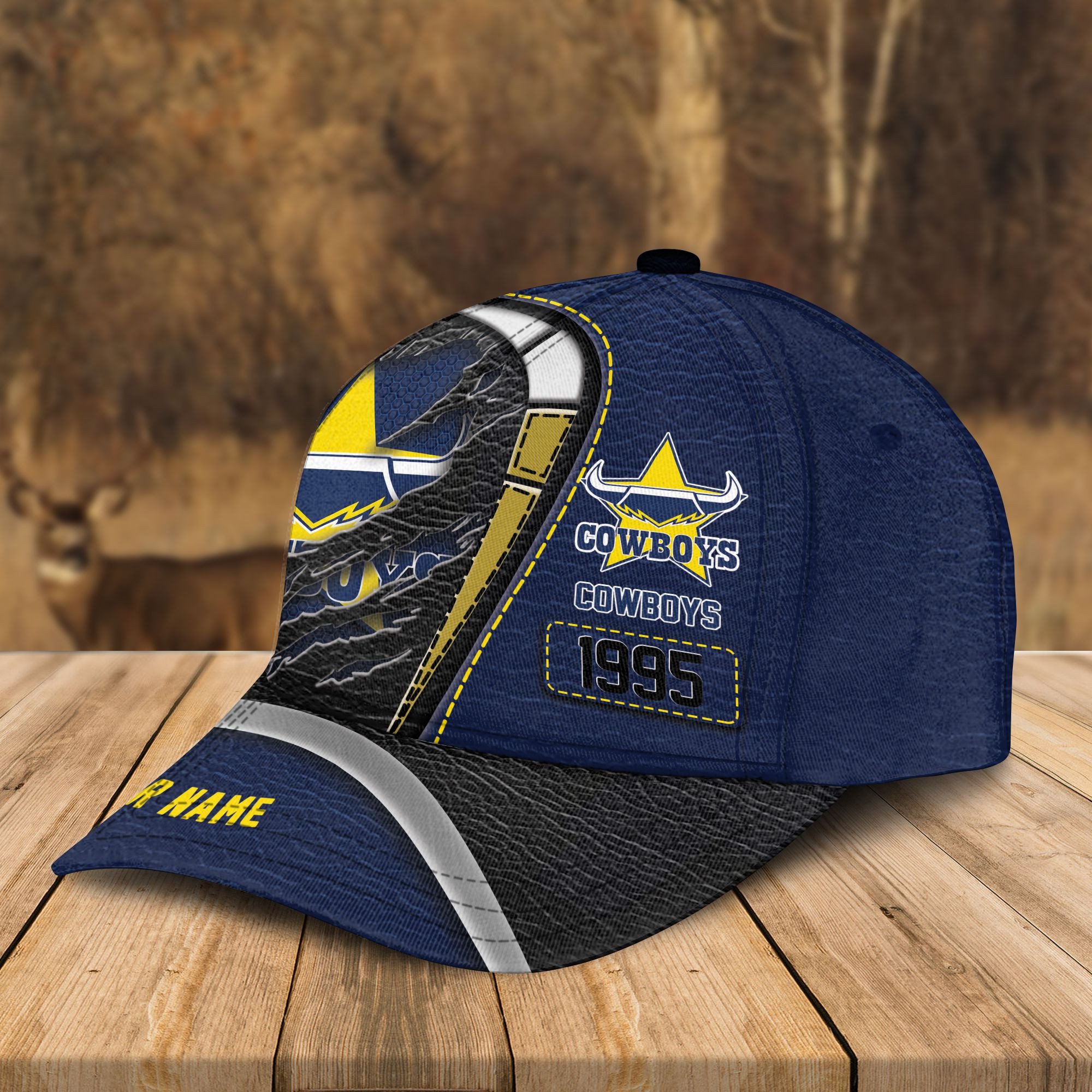 Adeenyc North Queensland Cowboys NRL Personalized Classic Cap Best Gift For Fans