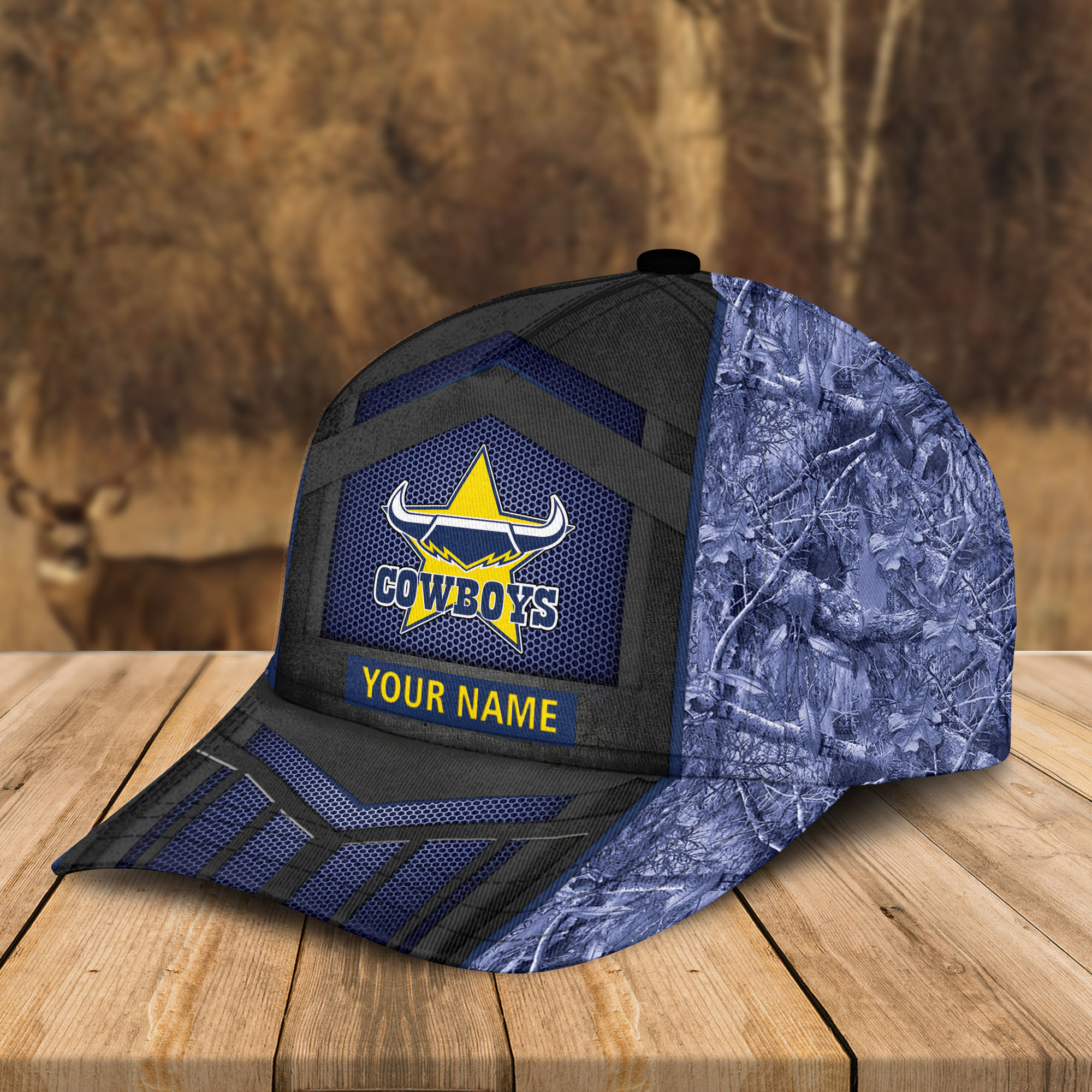 Adeenyc North Queensland Cowboys NRL Personalized Classic Cap Best Gift For Fans