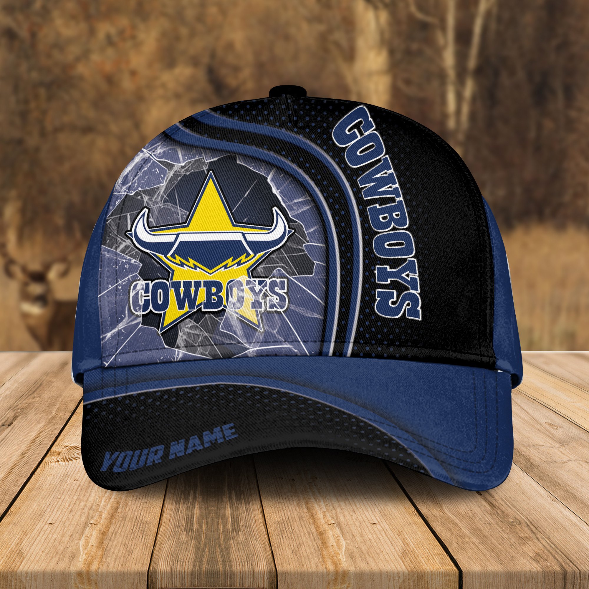 Adeenyc North Queensland Cowboys NRL Personalized Classic Cap Best Gift For Fans