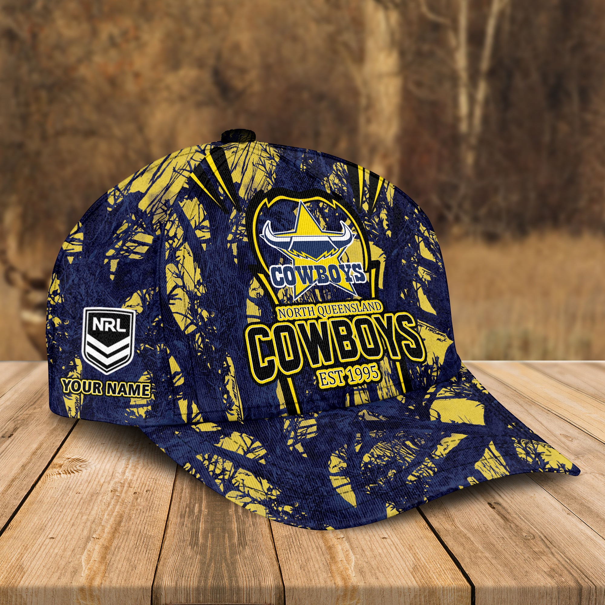 Adeenyc North Queensland Cowboys NRL Personalized Classic Cap Best Gift For Fans