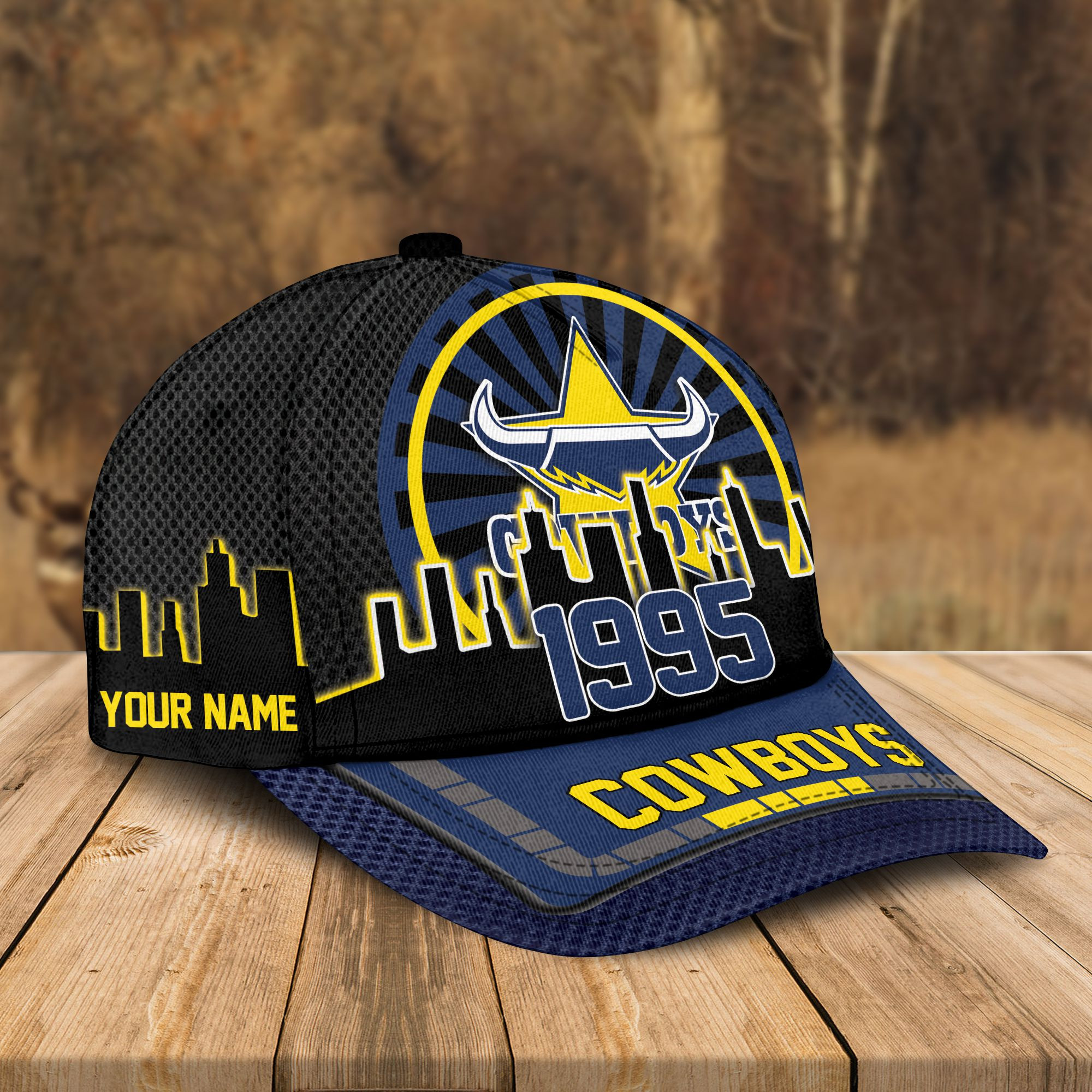 Adeenyc North Queensland Cowboys NRL Personalized Classic Cap Best Gift For Fans