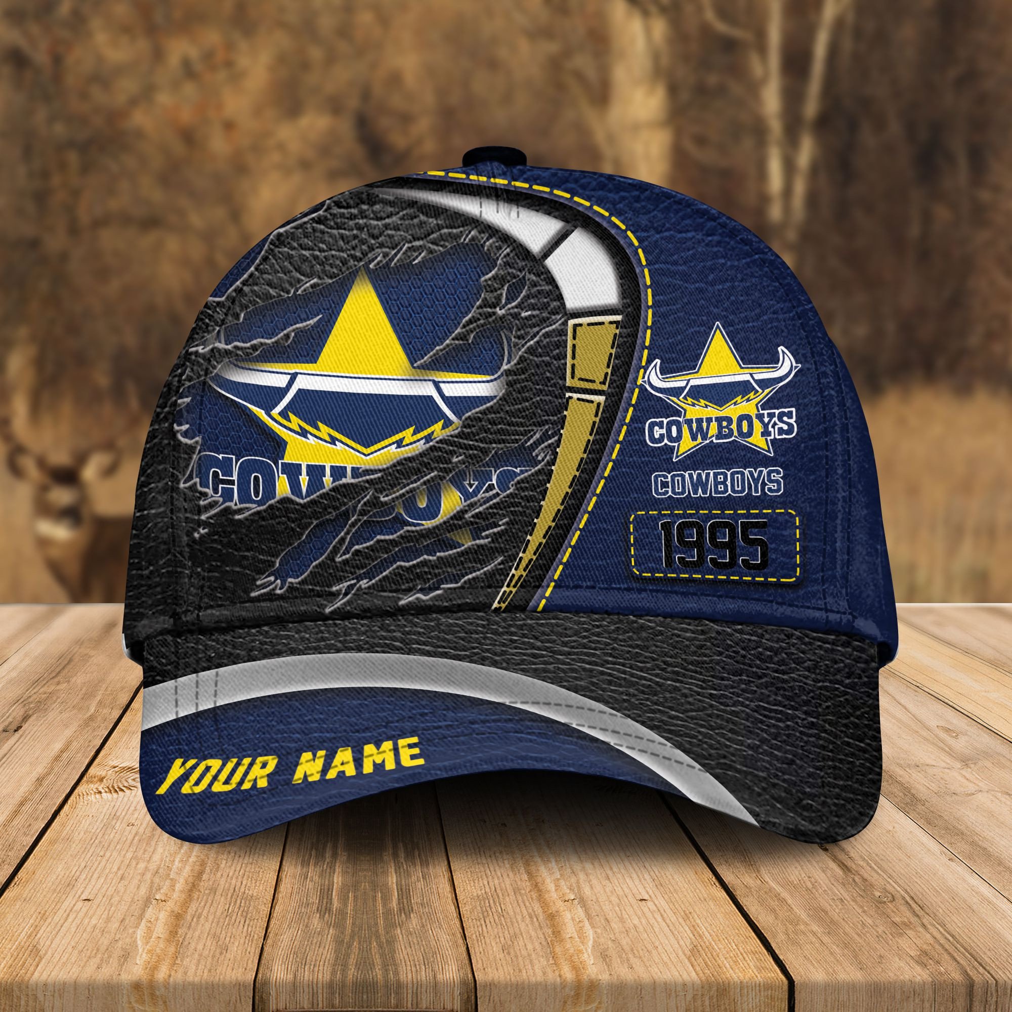 Adeenyc North Queensland Cowboys NRL Personalized Classic Cap Best Gift For Fans