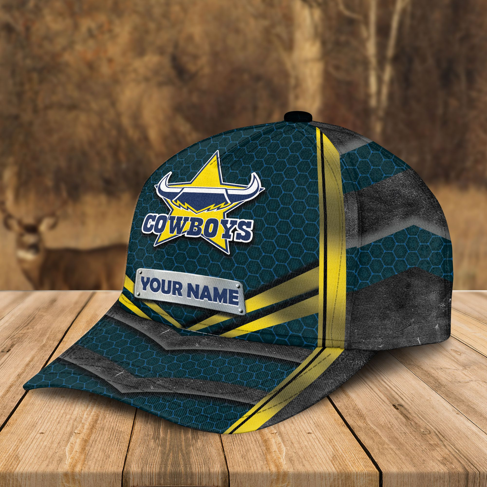 Adeenyc North Queensland Cowboys NRL Personalized Classic Cap Best Gift For Fans