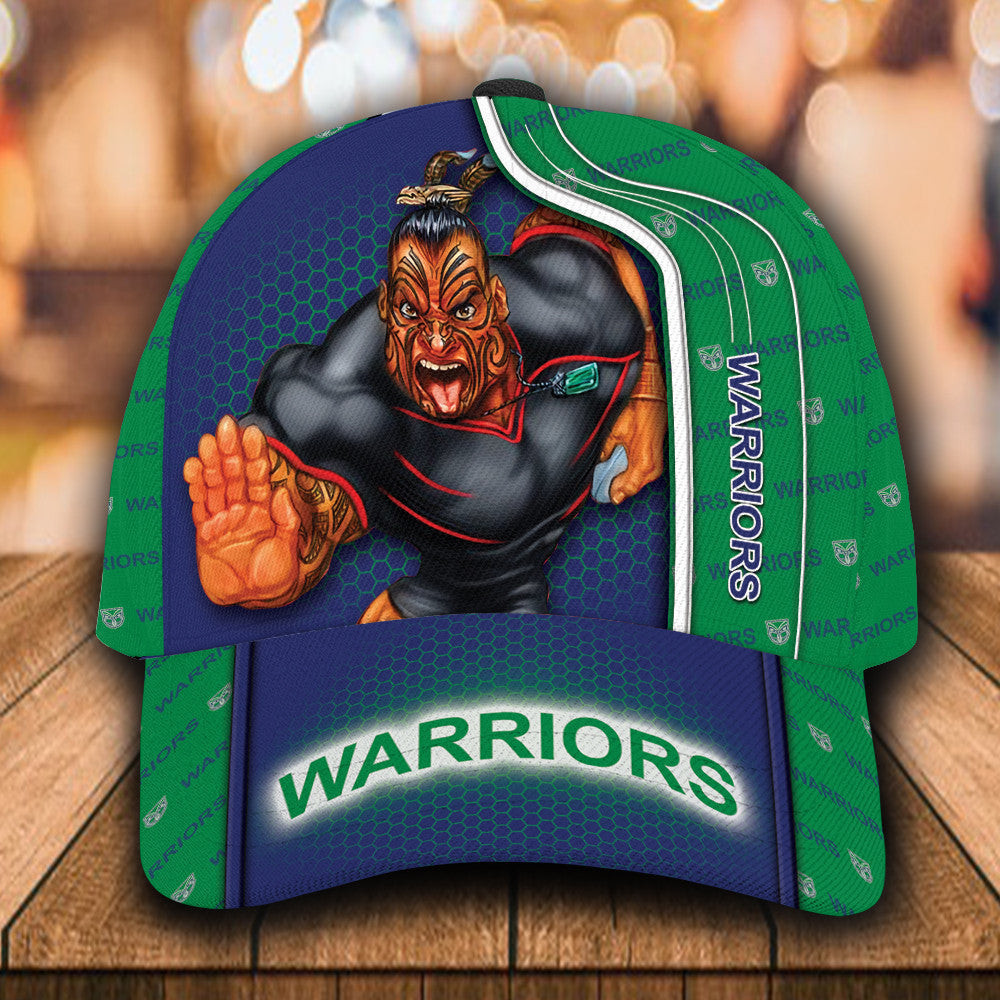 Adeenyc - NRL New Zealand Warriors 3D Mascost Classic Cap Baseball Hat Trucker Hats Custom Hats Gifts For Men & Women