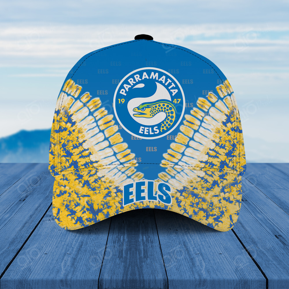 Adeenyc - NRL Parramatta Eels Classic Cap Baseball Hat Personalized Name Custom Name Trucker Hats Custom Hats Gifts For Men & Women