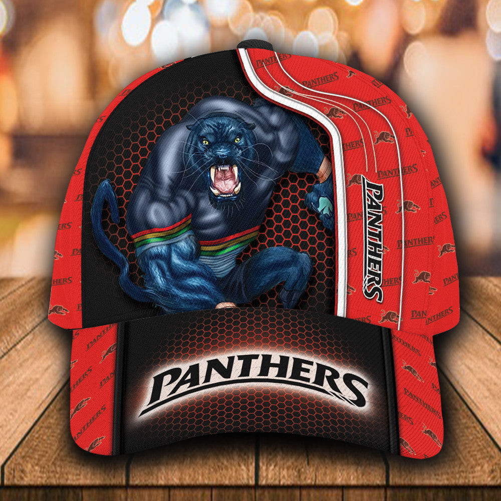 Adeenyc - NRL Penrith Panthers 3D Mascost Classic Cap Baseball Hat Trucker Hats Custom Hats Gifts For Men & Women