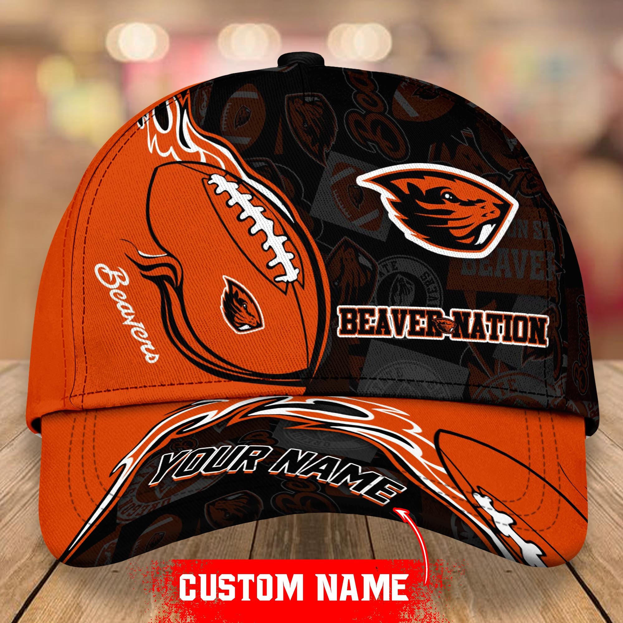 Adeenyc Oregon State Beavers NCAA Personalized Hats Baseball Caps Classic Caps for men, women