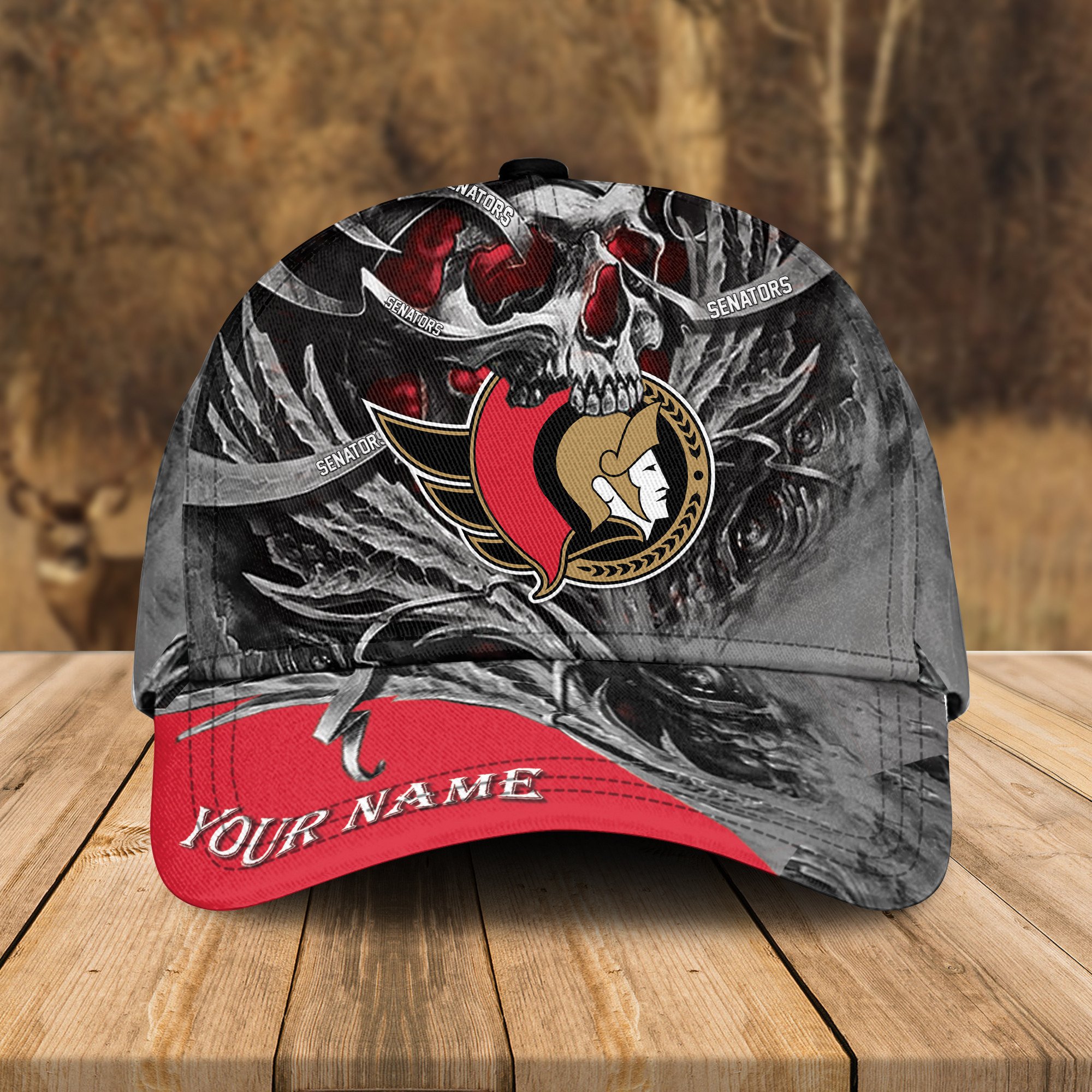 Adeenyc Ottawa Senators NHL 3D Classic Cap Personalized Gift For Fans