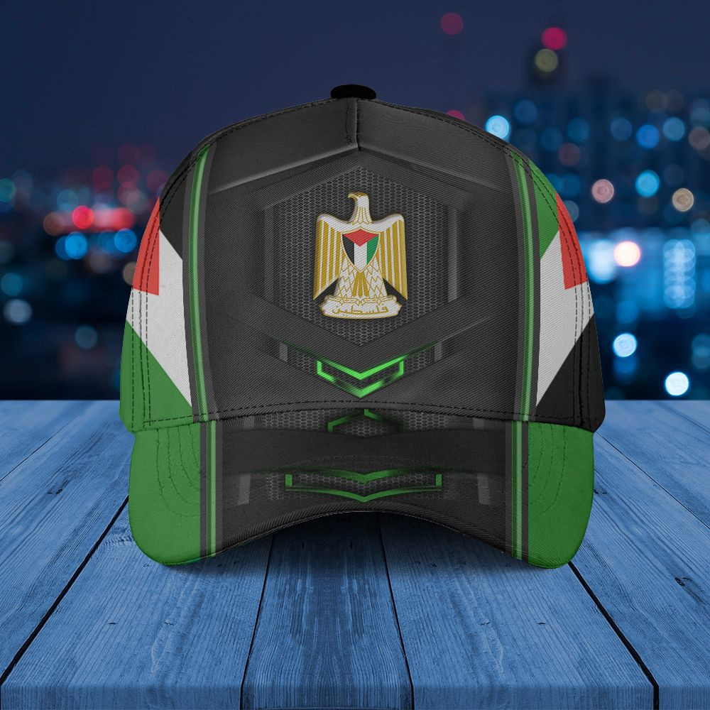 Adeenyc - Palestine Coat Of Arms & Flag Classic Cap Baseball Hat Trucker Hats Custom Hats Gifts For Men & Women