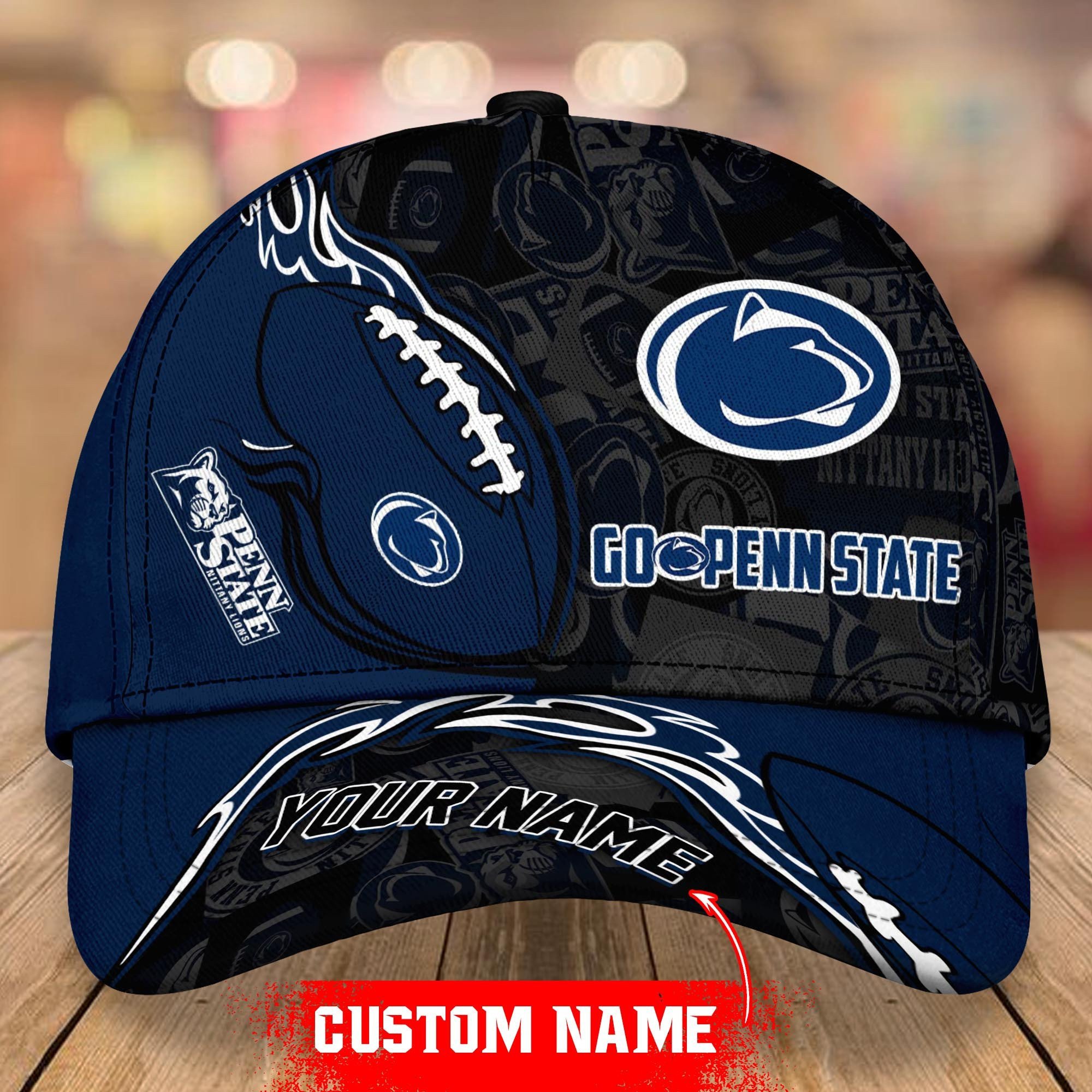 Adeenyc Penn State Nittany Lions NCAA Personalized Hats Baseball Caps Classic Caps for men, women