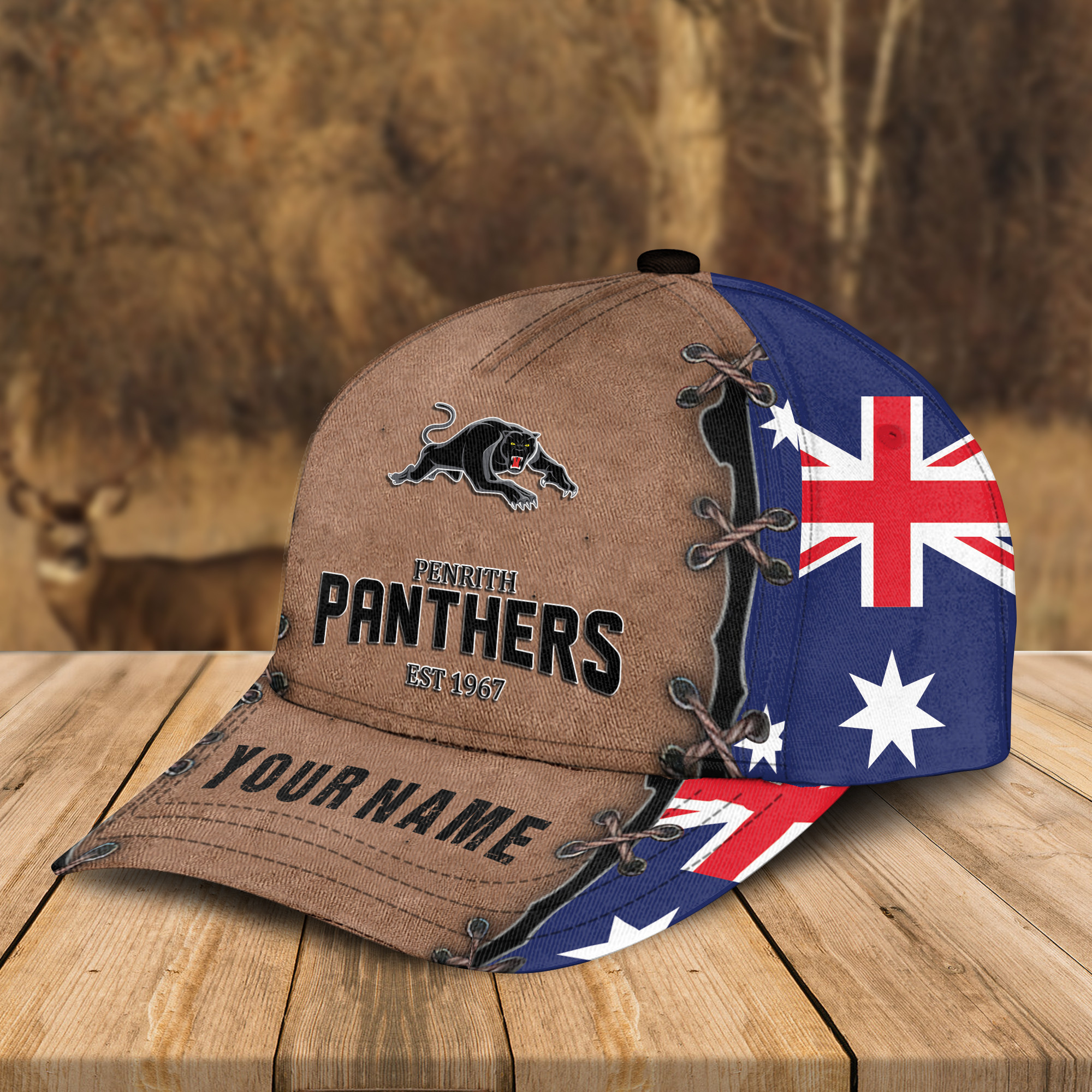 Adeenyc Penrith Panthers NRL Personalized Classic Cap Best Gift For Fans