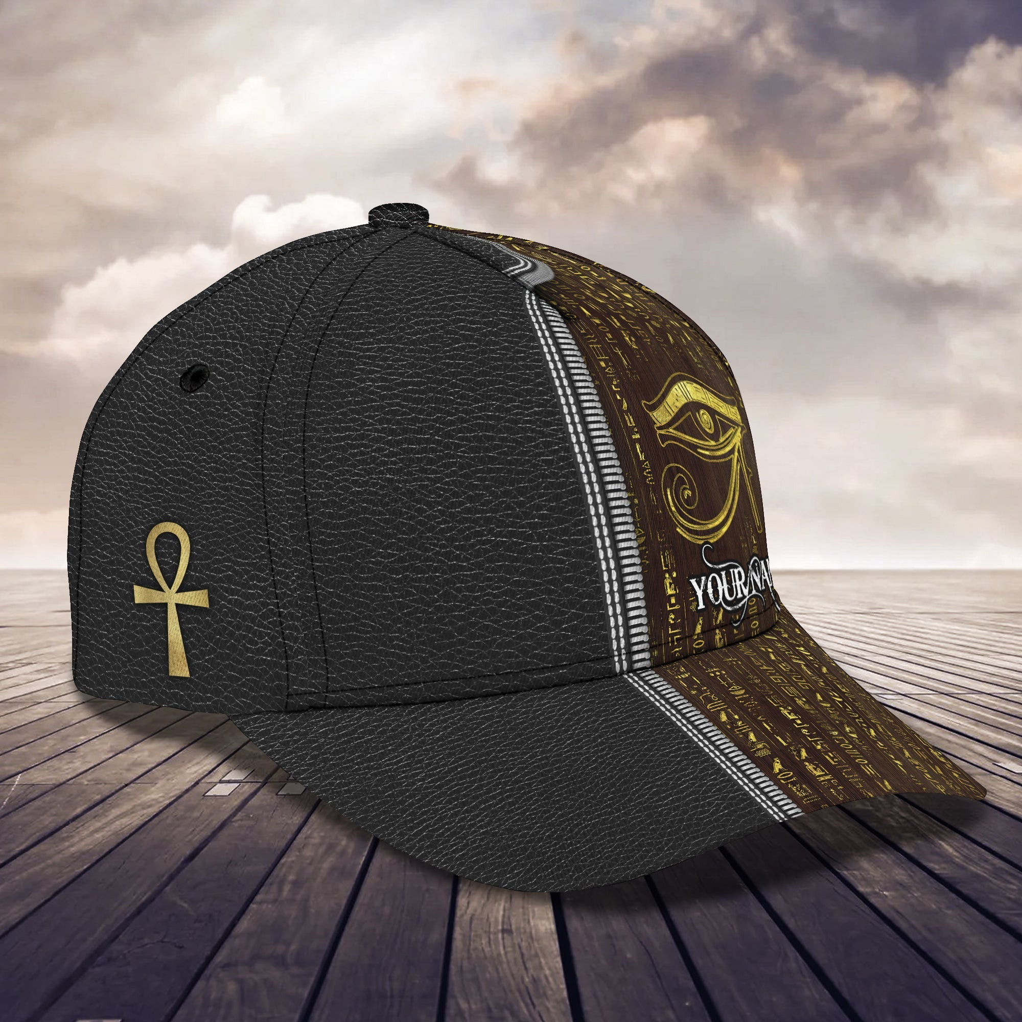 Adeenyc Personalized Egyptian Eye Of Horus Cap - Custom Classic Name Cap Hats Gifts for men & women Adeenyc.com