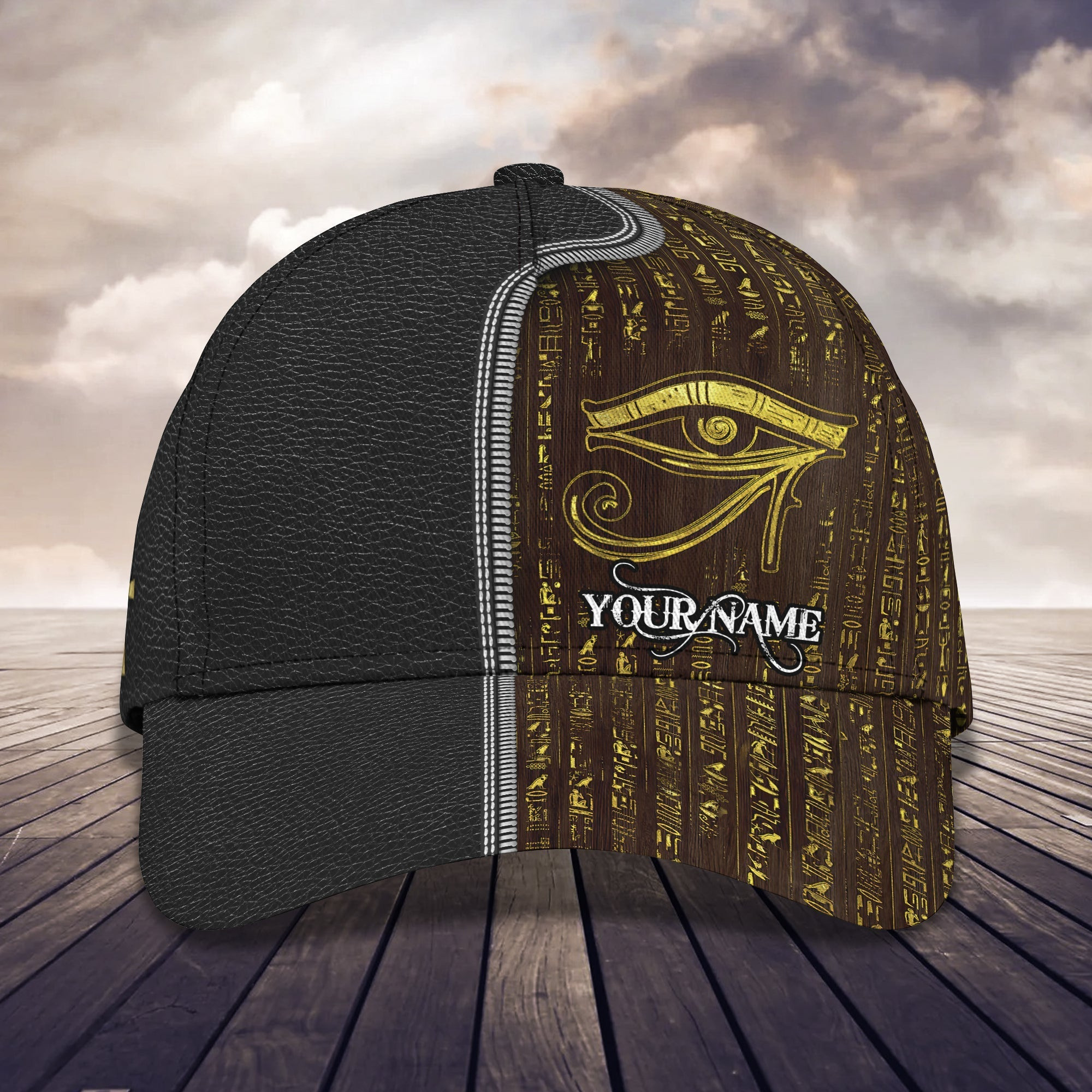 Adeenyc Personalized Egyptian Eye Of Horus Cap - Custom Classic Name Cap Hats Gifts for men & women Adeenyc.com