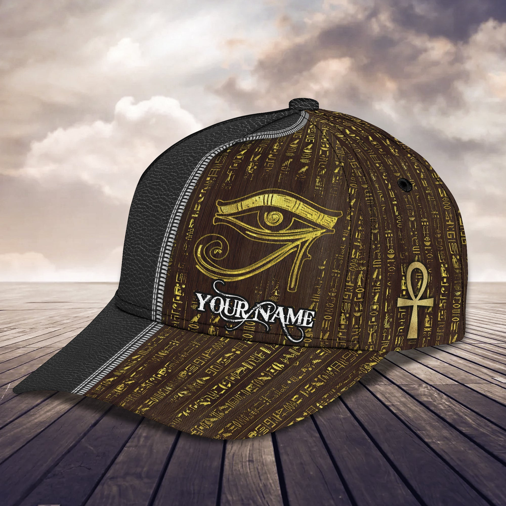 Adeenyc Personalized Egyptian Eye Of Horus Cap - Custom Classic Name Cap Hats Gifts for men & women Adeenyc.com