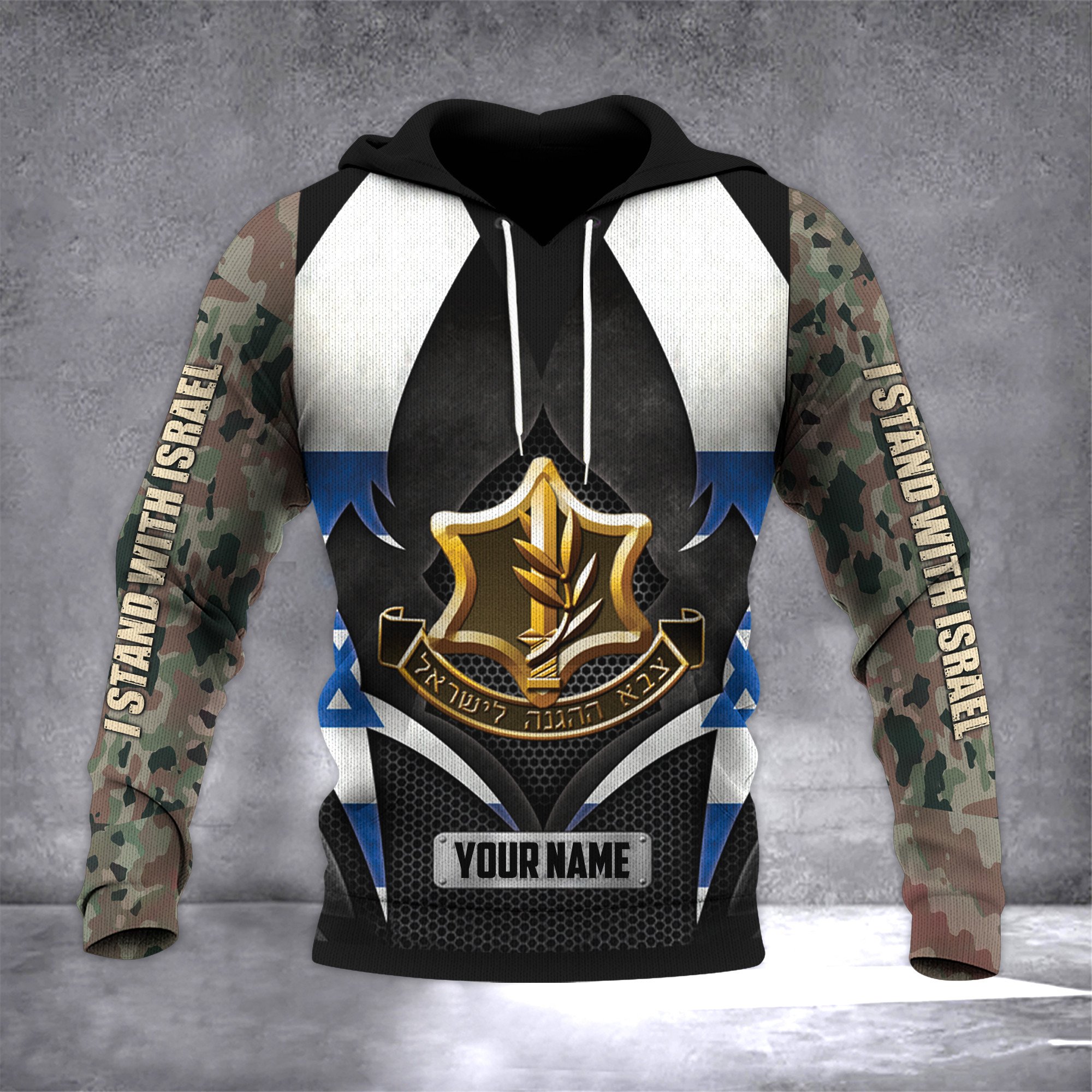 Adeenyc Personalized IDF Hat I Stand With Israel Hat Gifts For Israel Supporters Trucker Hats Custom Hats Gifts For Men & Women