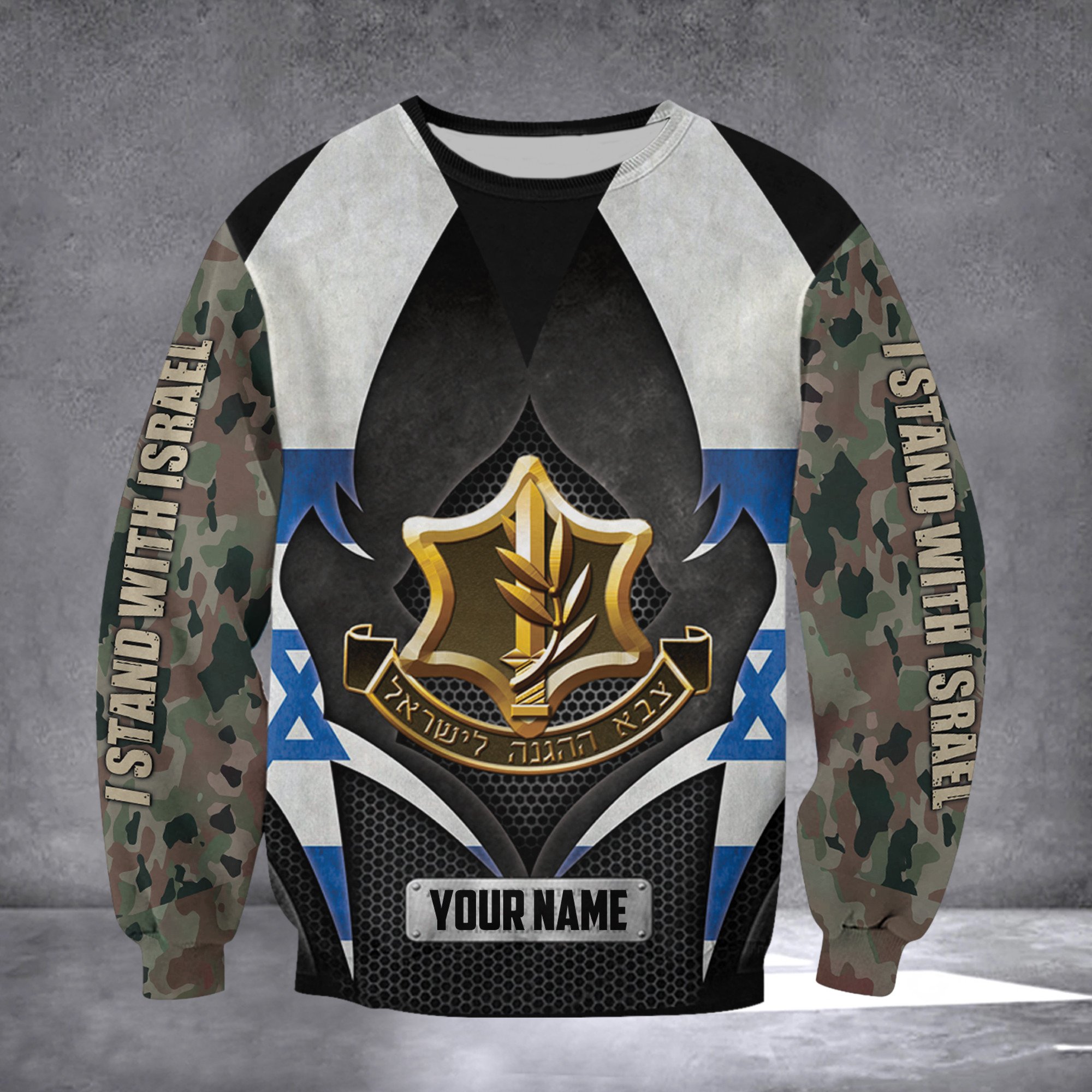 Adeenyc Personalized IDF Hat I Stand With Israel Hat Gifts For Israel Supporters Trucker Hats Custom Hats Gifts For Men & Women