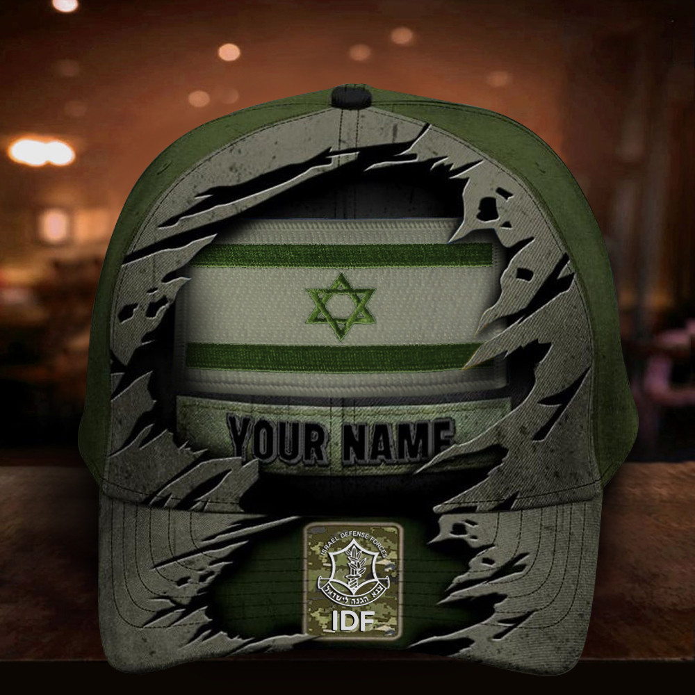 Adeenyc Personalized Israel Defense Forces IDF Hat Israeli Army Hat Gifts For Israel Supporters Trucker Hats Custom Hats Gifts For Men & Women