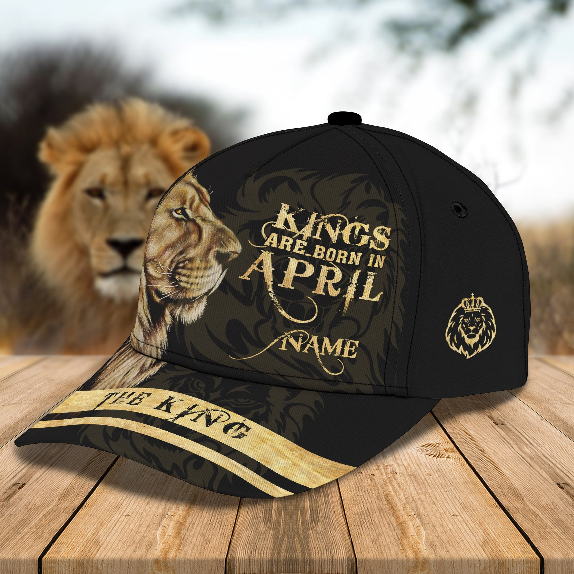 Adeenyc Personalized Lion All Over Print Classic Cap Trucker Hats Custom Hats Gifts For Men & Women