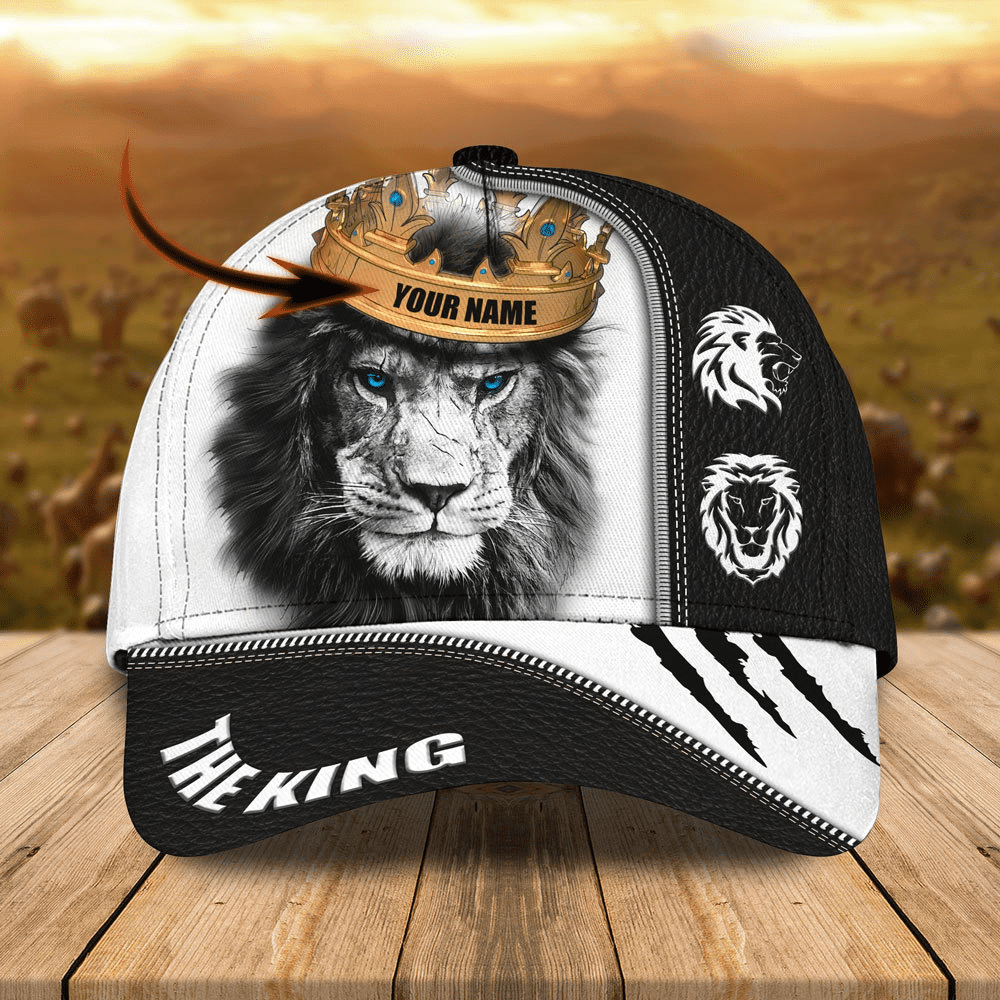 Adeenyc Personalized Lion All Over Print Classic Cap Trucker Hats Custom Hats Gifts For Men & Women
