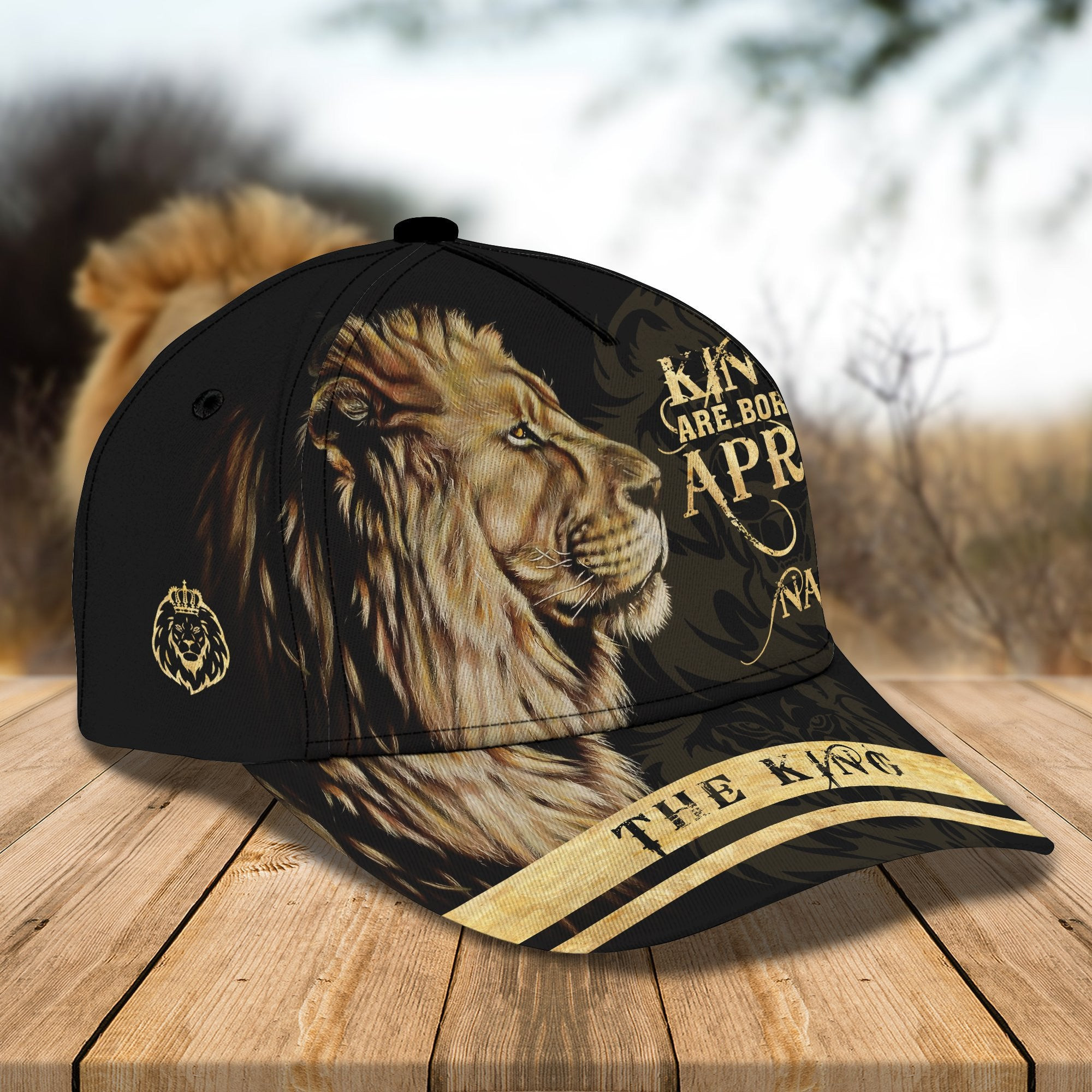 Adeenyc Personalized Lion All Over Print Classic Cap Trucker Hats Custom Hats Gifts For Men & Women