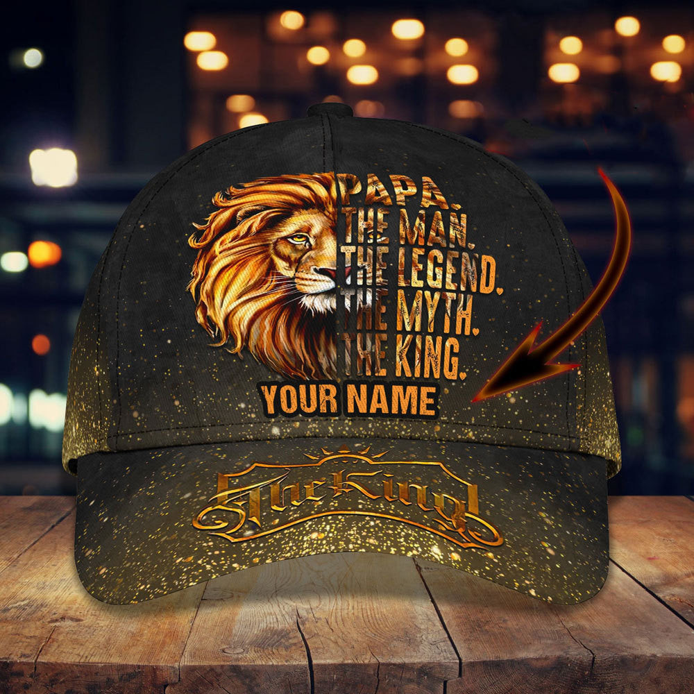Adeenyc Personalized Lion All Over Print Classic Cap Trucker Hats Custom Hats Gifts For Men & Women