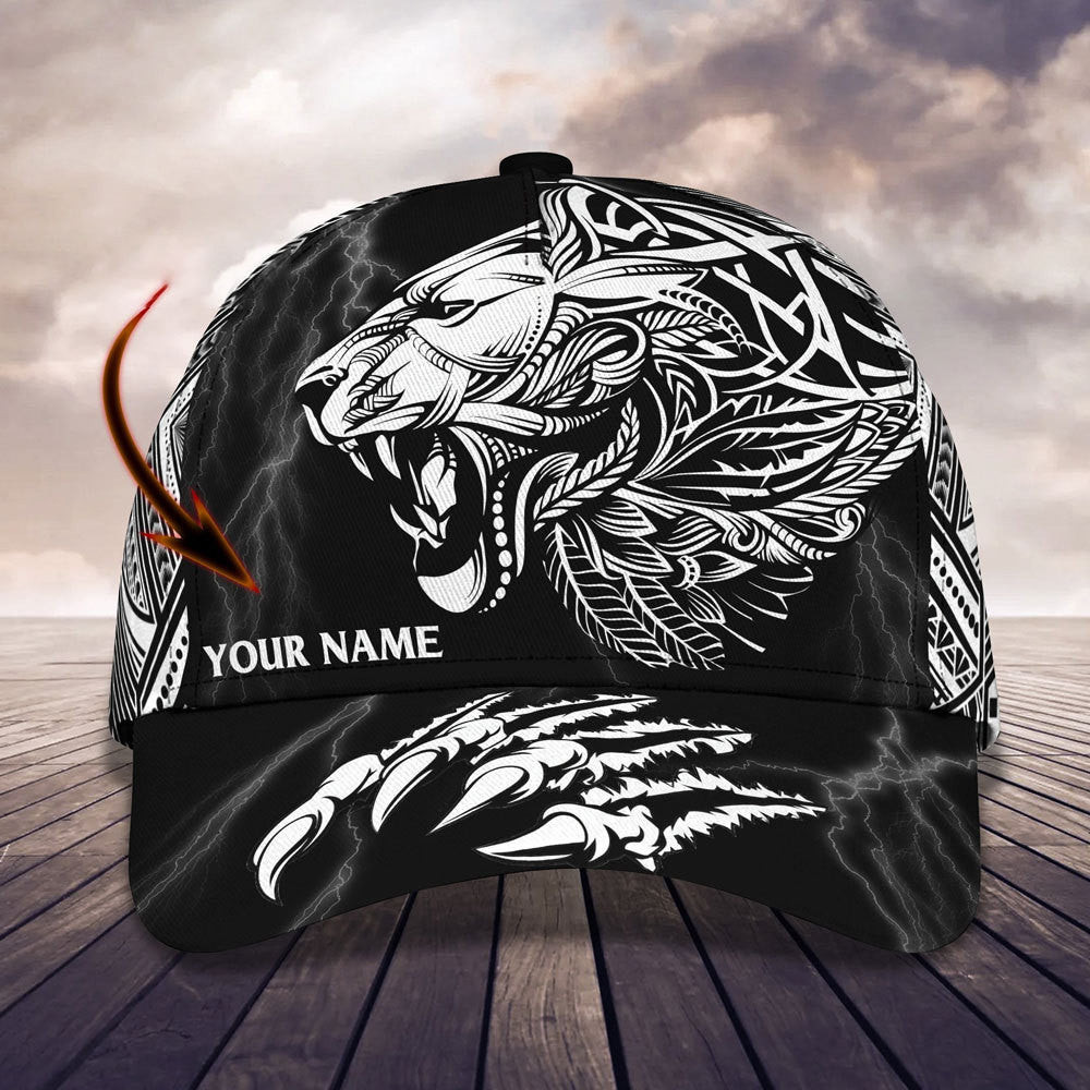 Adeenyc Personalized Lion All Over Print Classic Cap Trucker Hats Custom Hats Gifts For Men & Women