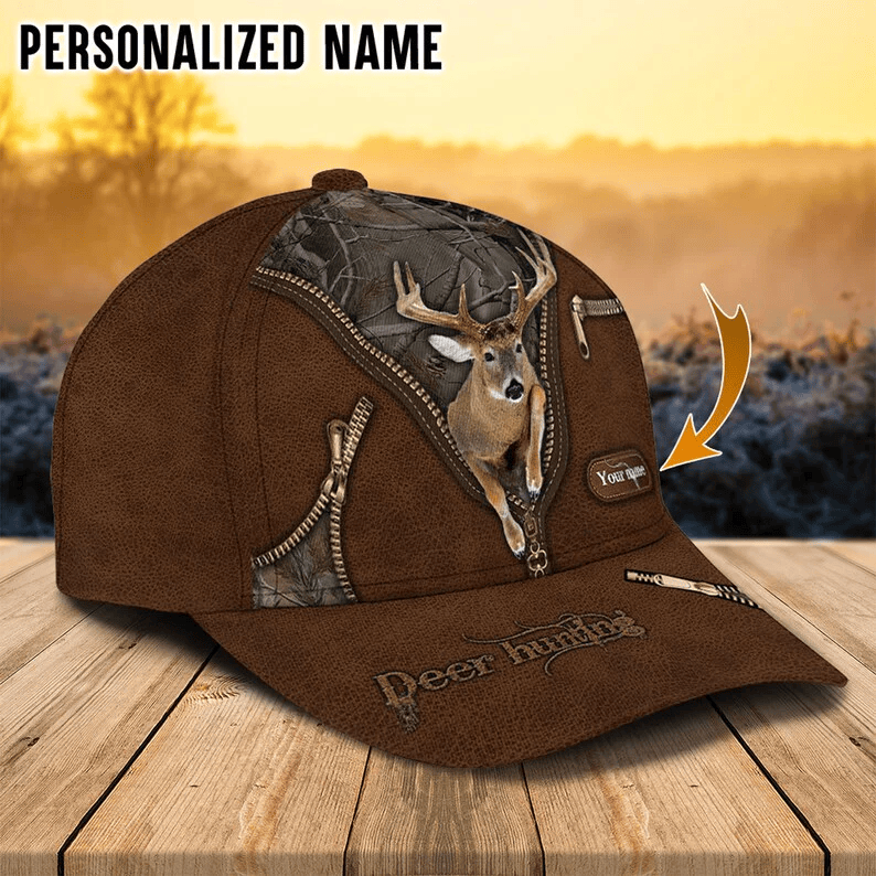 Adeenyc Personalized Name Hunting Cap, Deer Hat, Gift For Hunter, Hunting Gift For Men, Dad Gift Hunting, Fathers Day Gift Trucker Hats Custom Hats Gifts For Men & Women