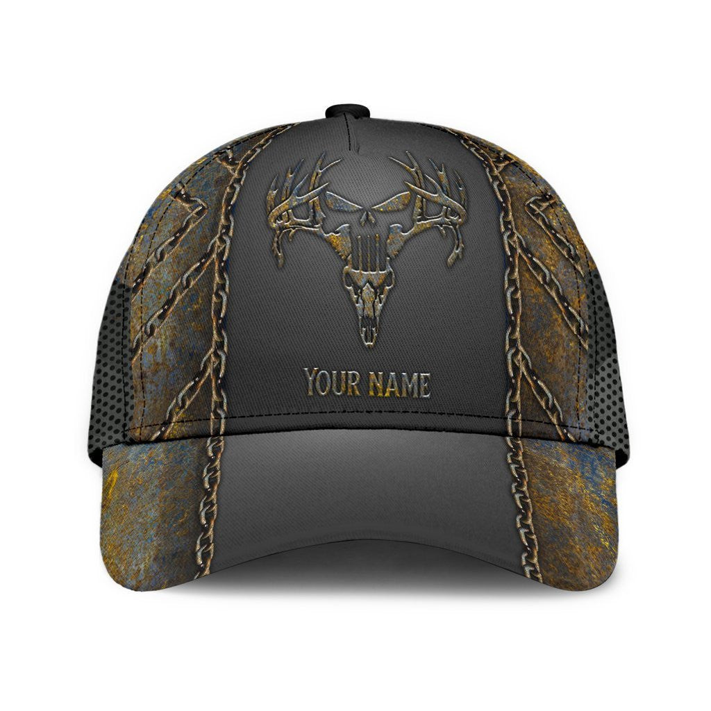 Adeenyc Personalized Skull Hunting Dirty Classic Cap Trucker Hats Custom Hats Gifts For Men & Women
