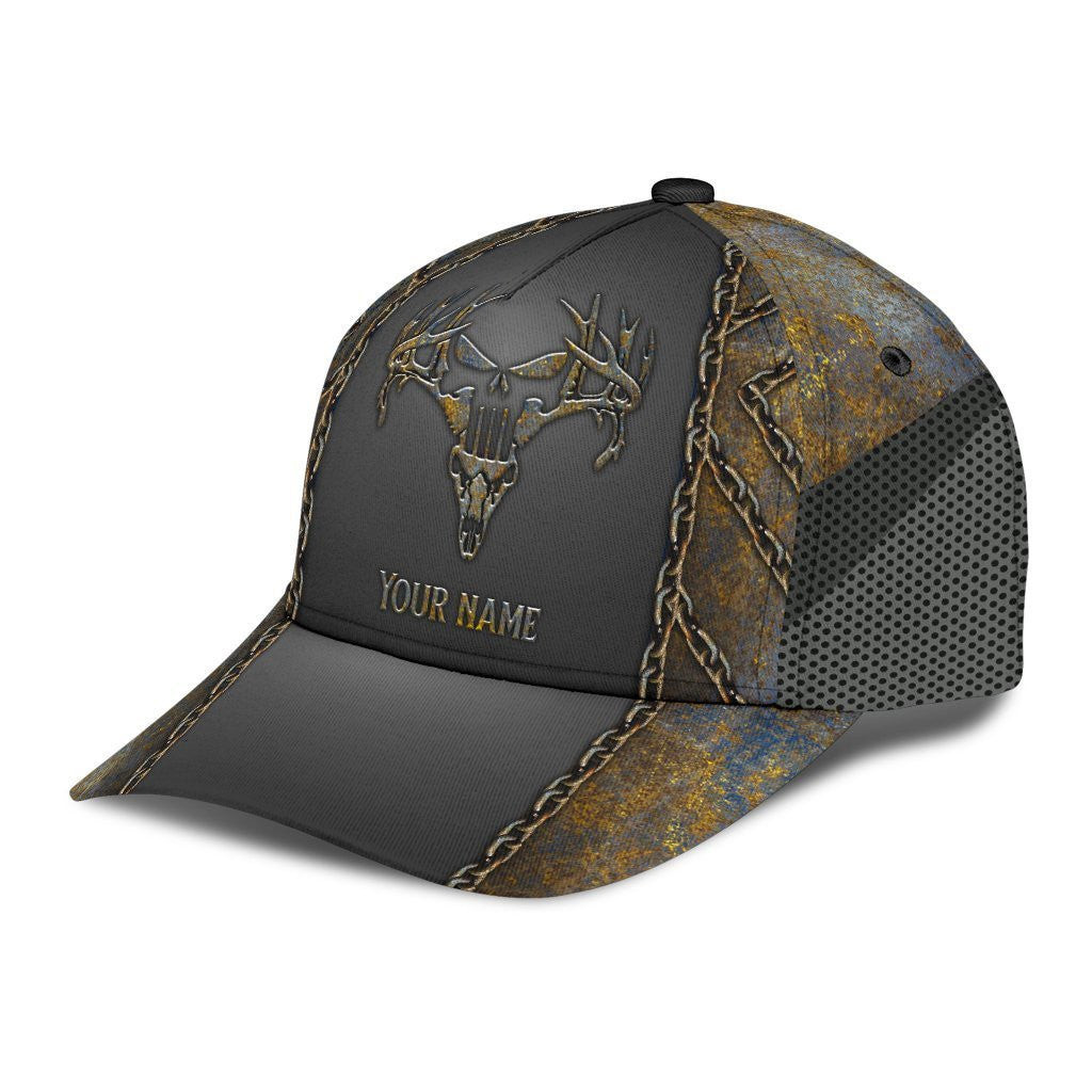Adeenyc Personalized Skull Hunting Dirty Classic Cap Trucker Hats Custom Hats Gifts For Men & Women