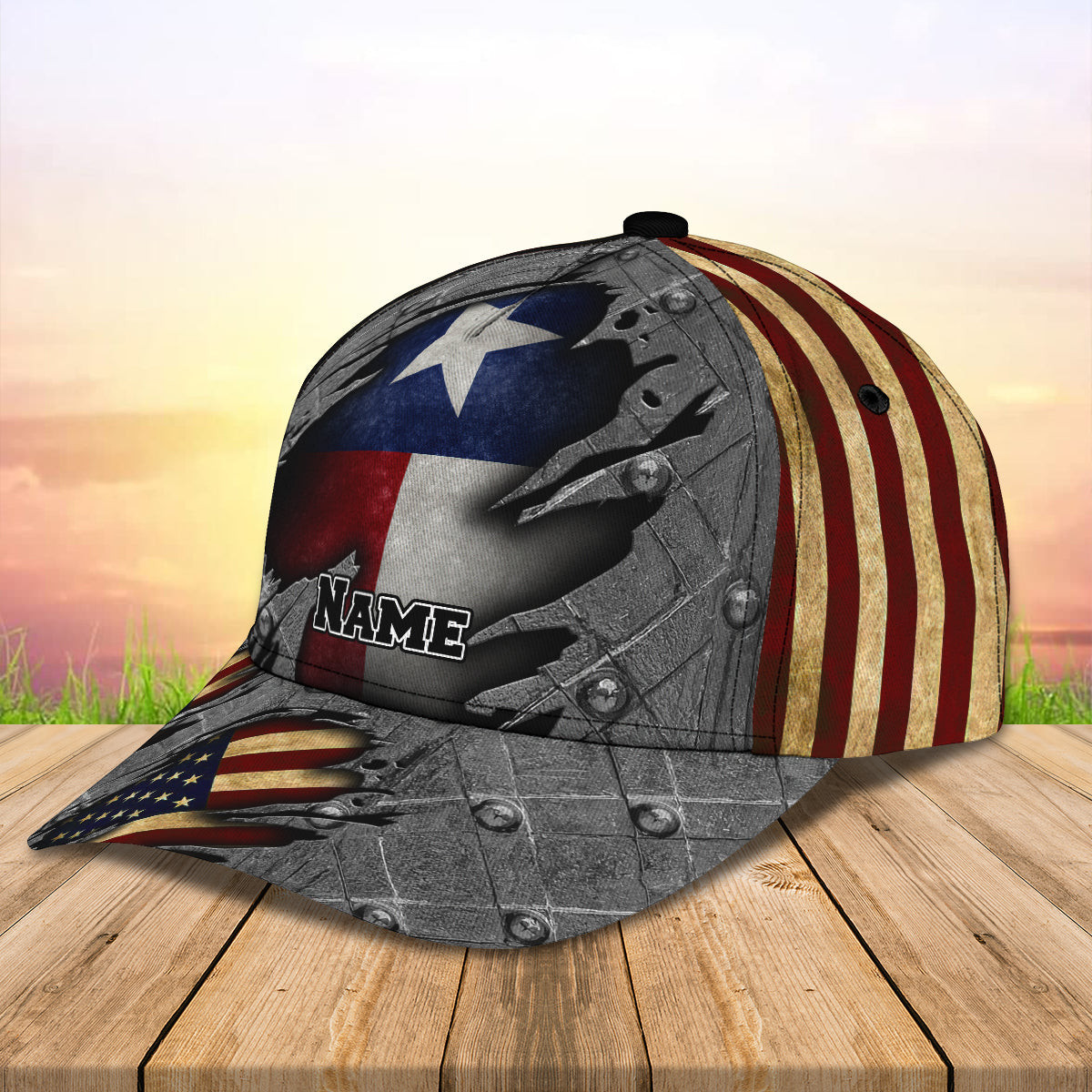 Adeenyc Personalized Texas Flag Classic Cap Baseball Cap Hat Hats Gifts for men & women Adeenyc.com