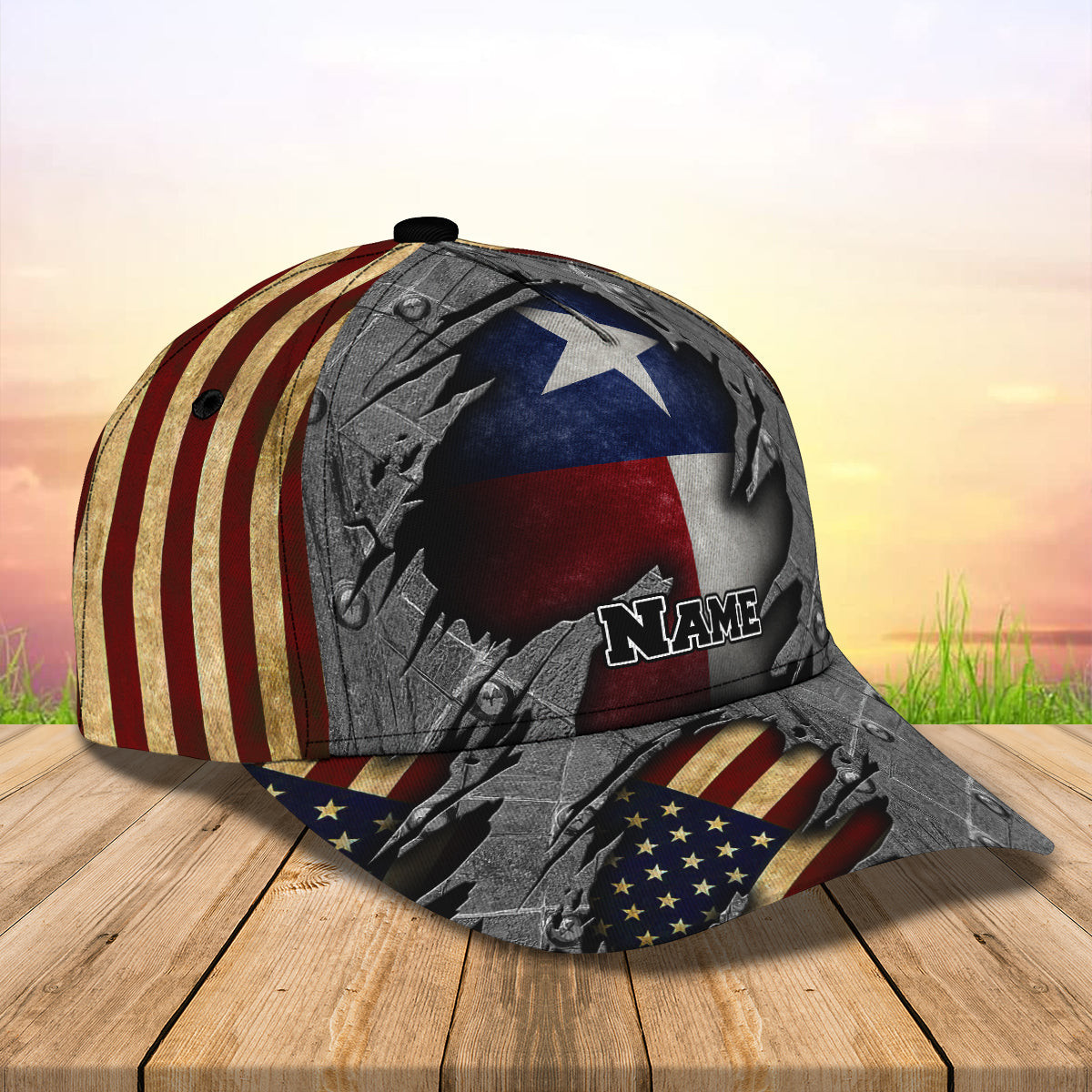 Adeenyc Personalized Texas Flag Classic Cap Baseball Cap Hat Hats Gifts for men & women Adeenyc.com