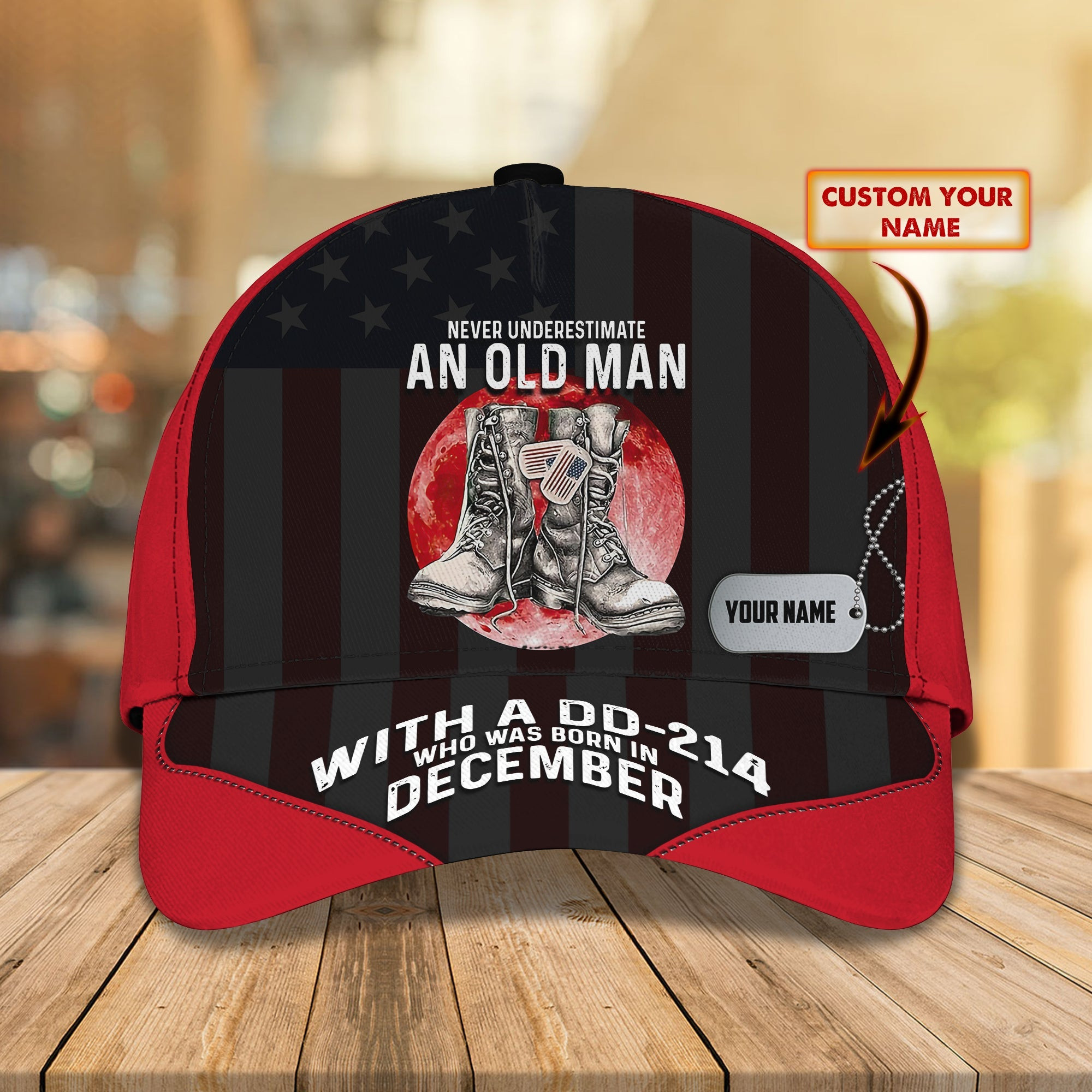 Adeenyc Personalized Veteran Classic Cap Baseball Cap Hat Hats Gifts for men & women Adeenyc.com