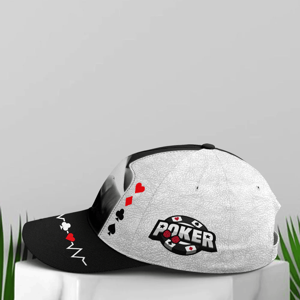 Adeenyc Poker The Aces Classic Leather Baseball Cap Trucker Hats Custom Hats Gifts For Men & Women