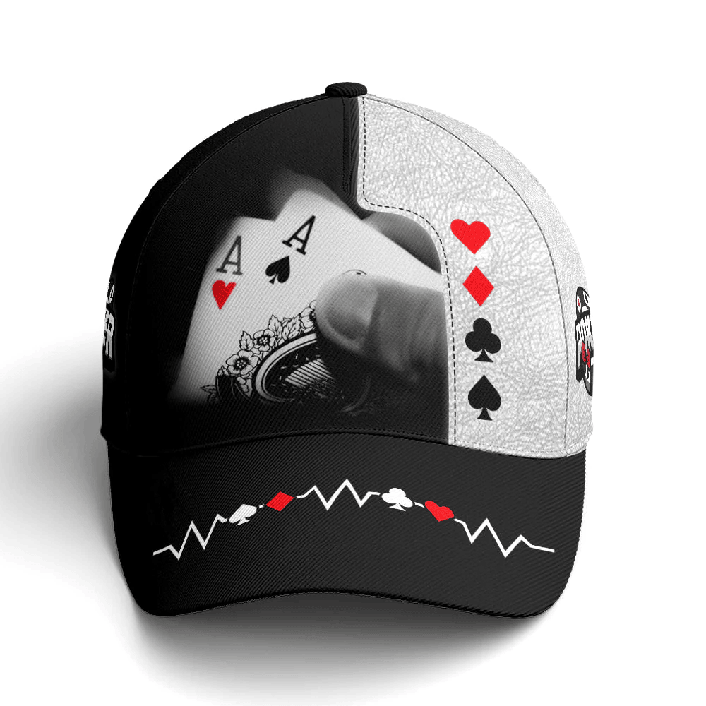Adeenyc Poker The Aces Classic Leather Baseball Cap Trucker Hats Custom Hats Gifts For Men & Women