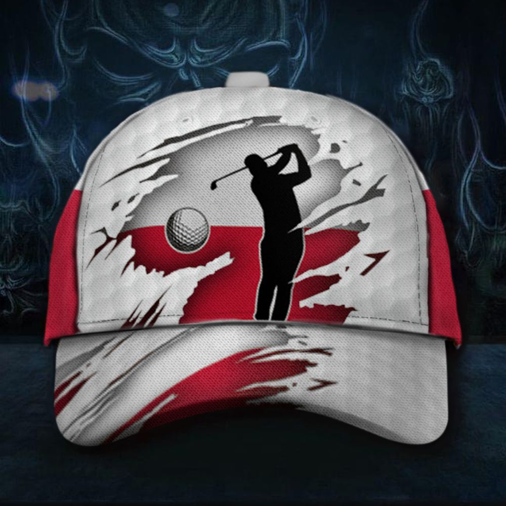 Adeenyc Poland Flag Golfer Cap Patriotic Baseball Hats Gifts For Golf Enthusiasts Trucker Hats Custom Hats Gifts For Men & Women