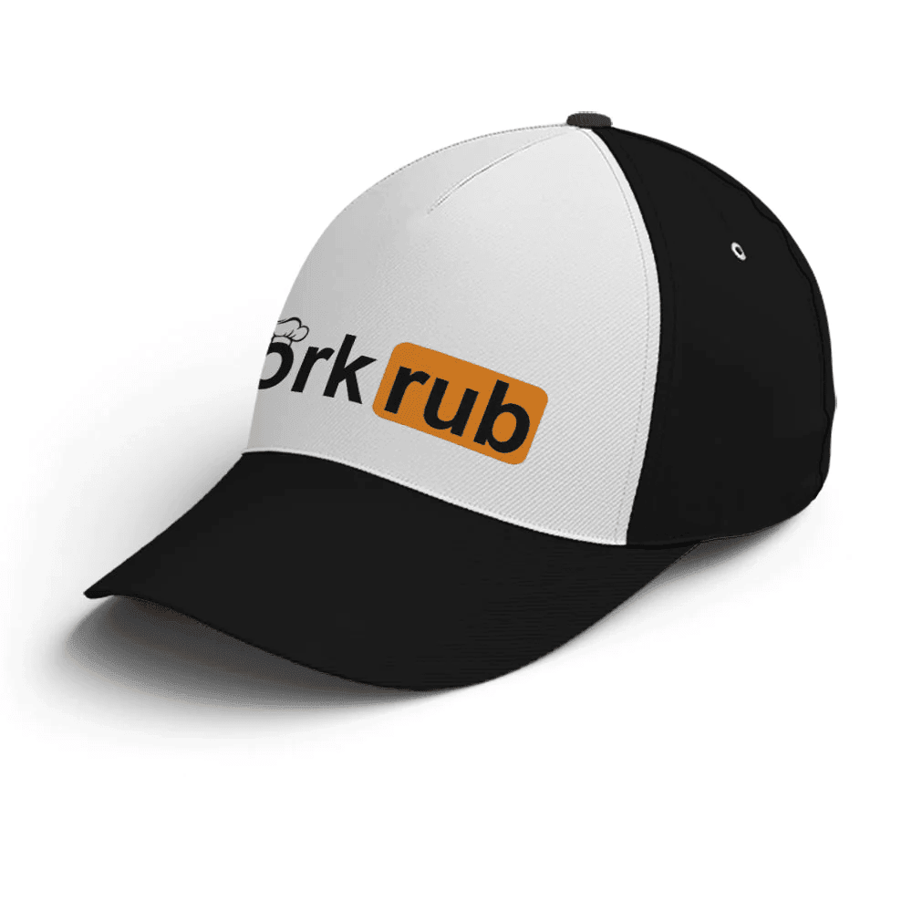 Adeenyc Pork Rub Funny BBQ Baseball Cap All Over Print Trucker Hats Custom Hats Gifts For Men & Women