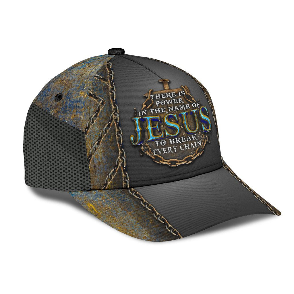 Adeenyc Power Of The Name Jesus Classic Cap All Over Print Trucker Hats Custom Hats Gifts For Men & Women